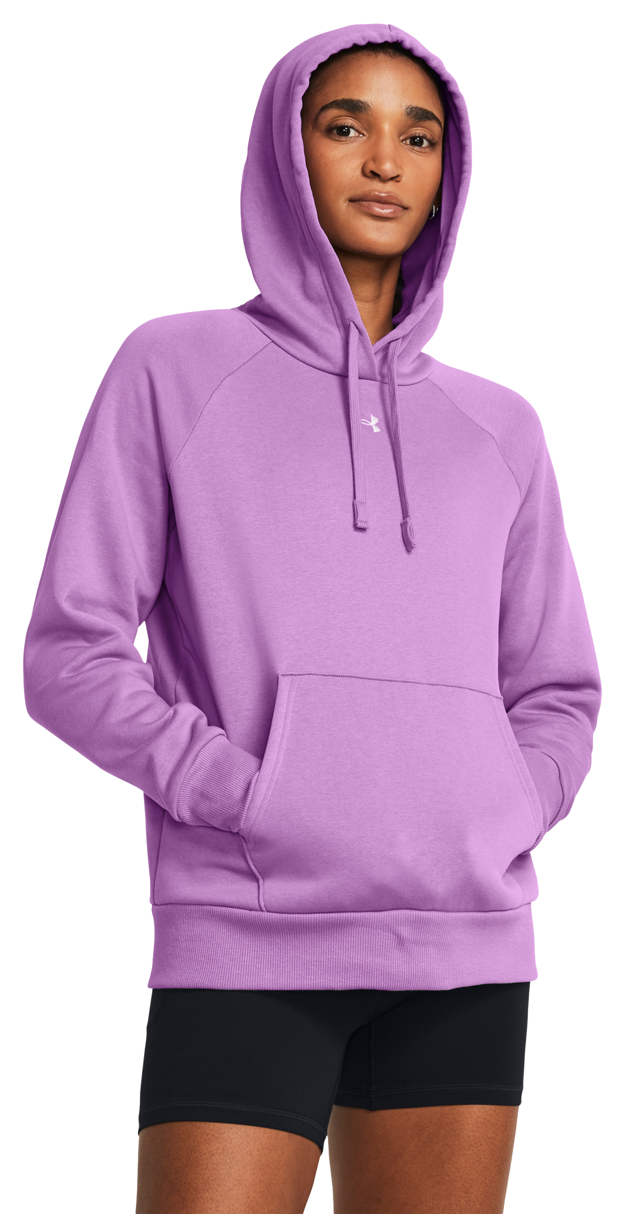 Image of Under Armour Rival Fleece Long-Sleeve Hoodie for Ladies - Provence Purple/Purple Ace - XXL