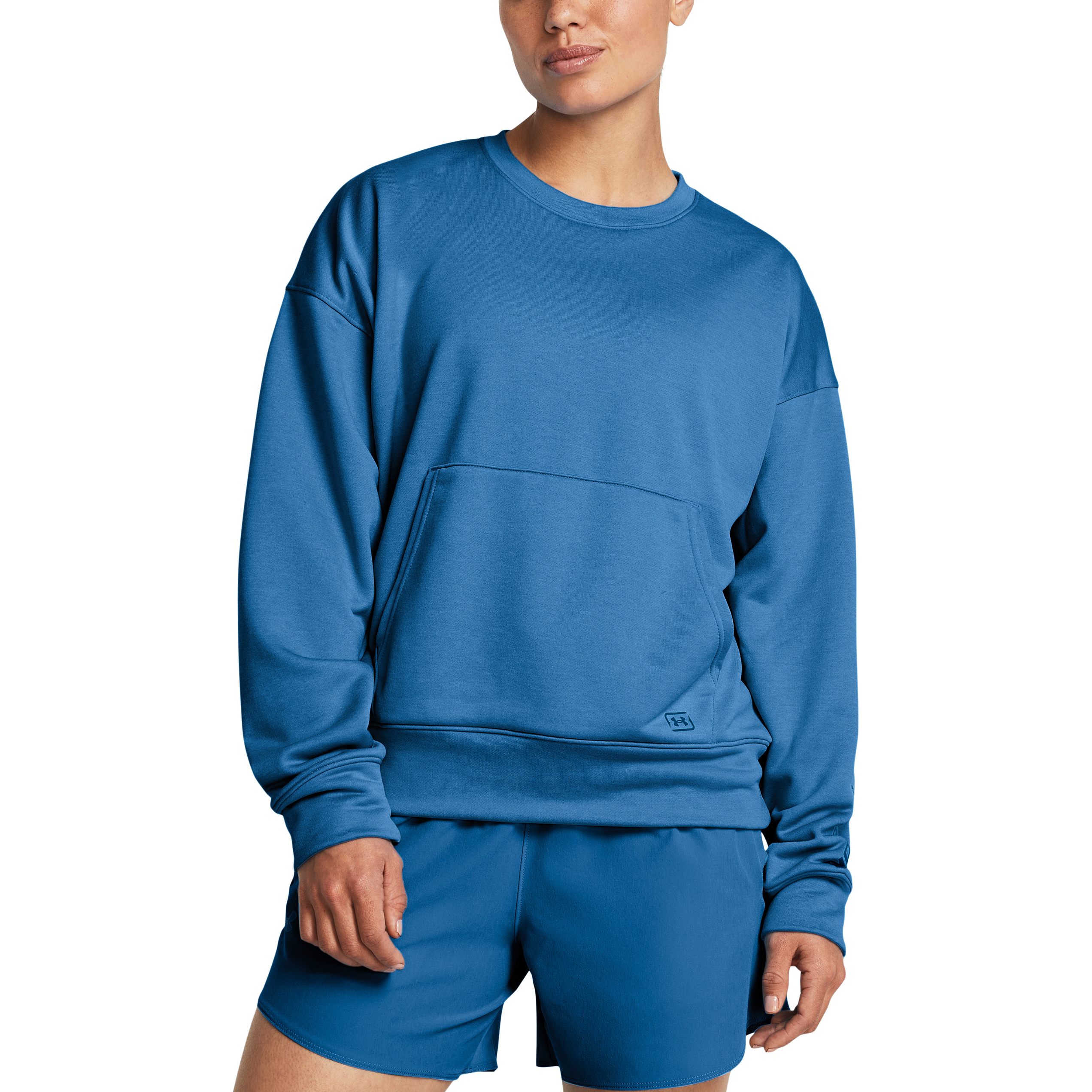 Image of Under Armour Fish Pro Terry Long-Sleeve Sweatshirt - Viral Blue/Photon Blue