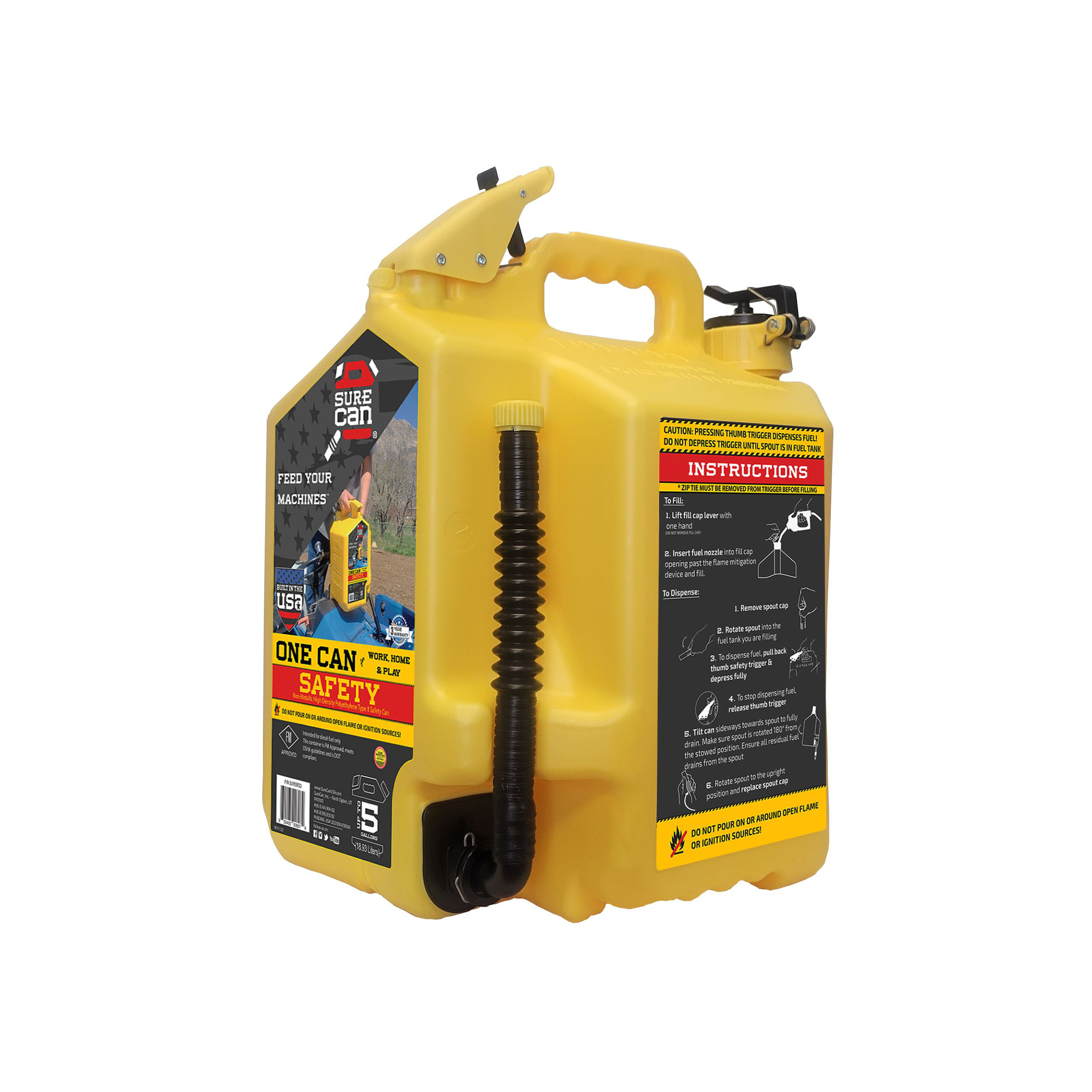 Image of SureCan 5-Gallon Diesel Type II Safety Can