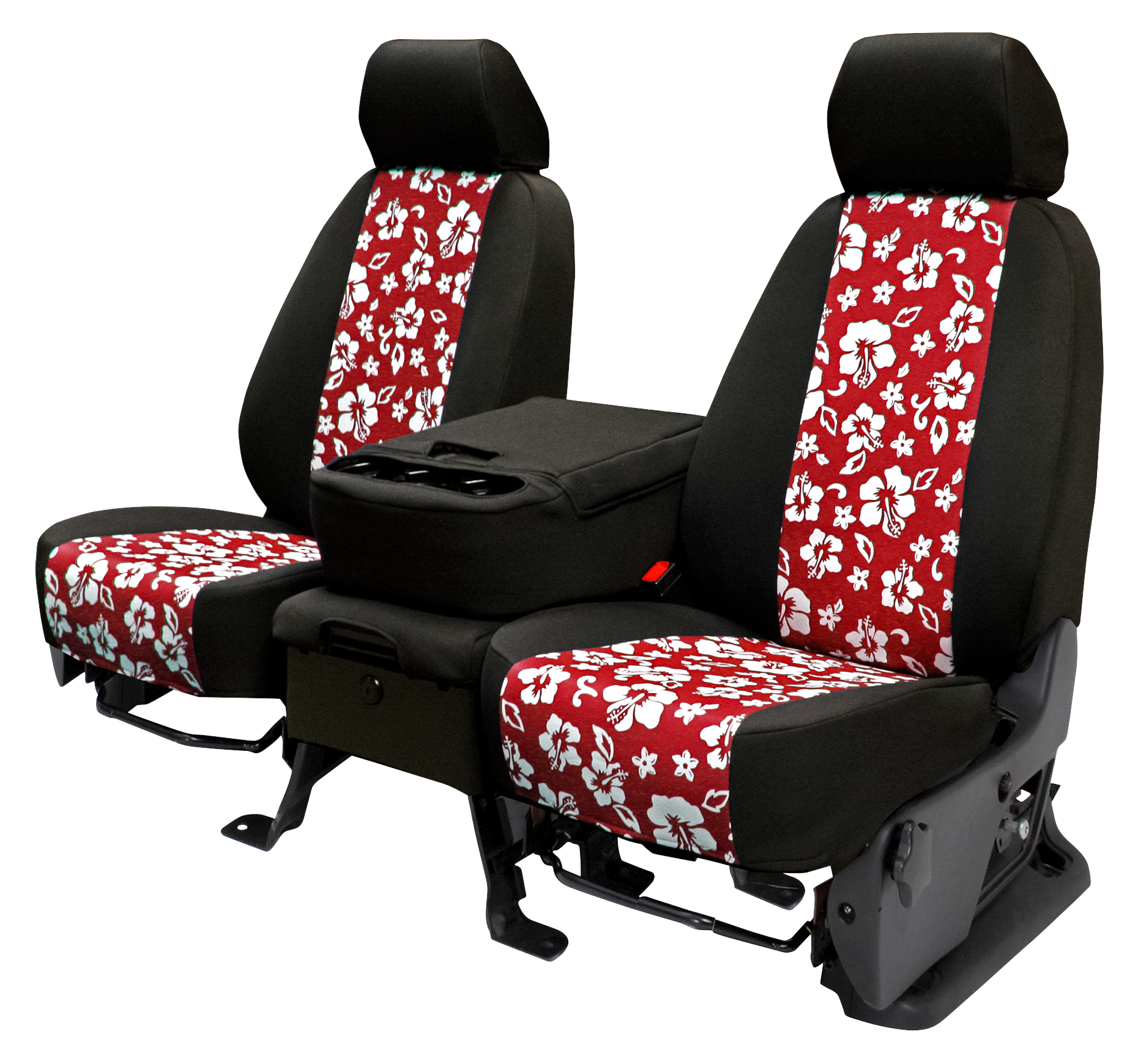 Image of CalTrend Hawaiian Hibiscus Flower Pattern Seat Covers
