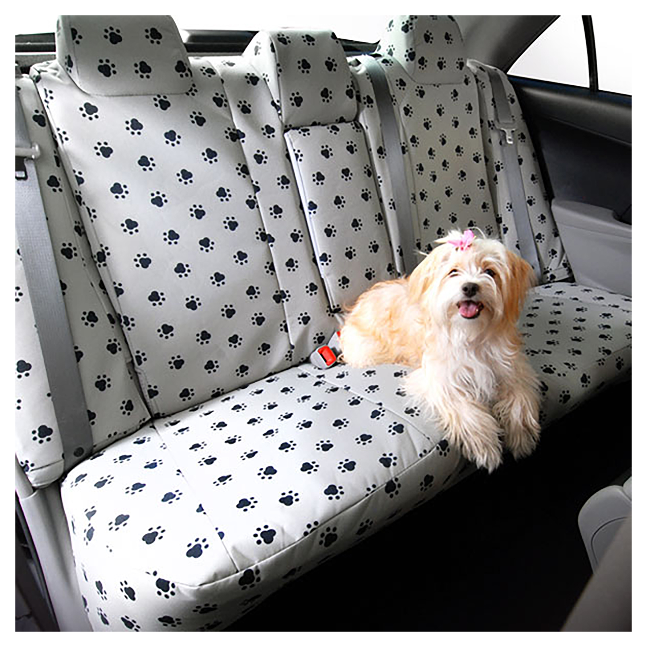 Image of CalTrend Pet Print Dog Paw Print Seat Covers