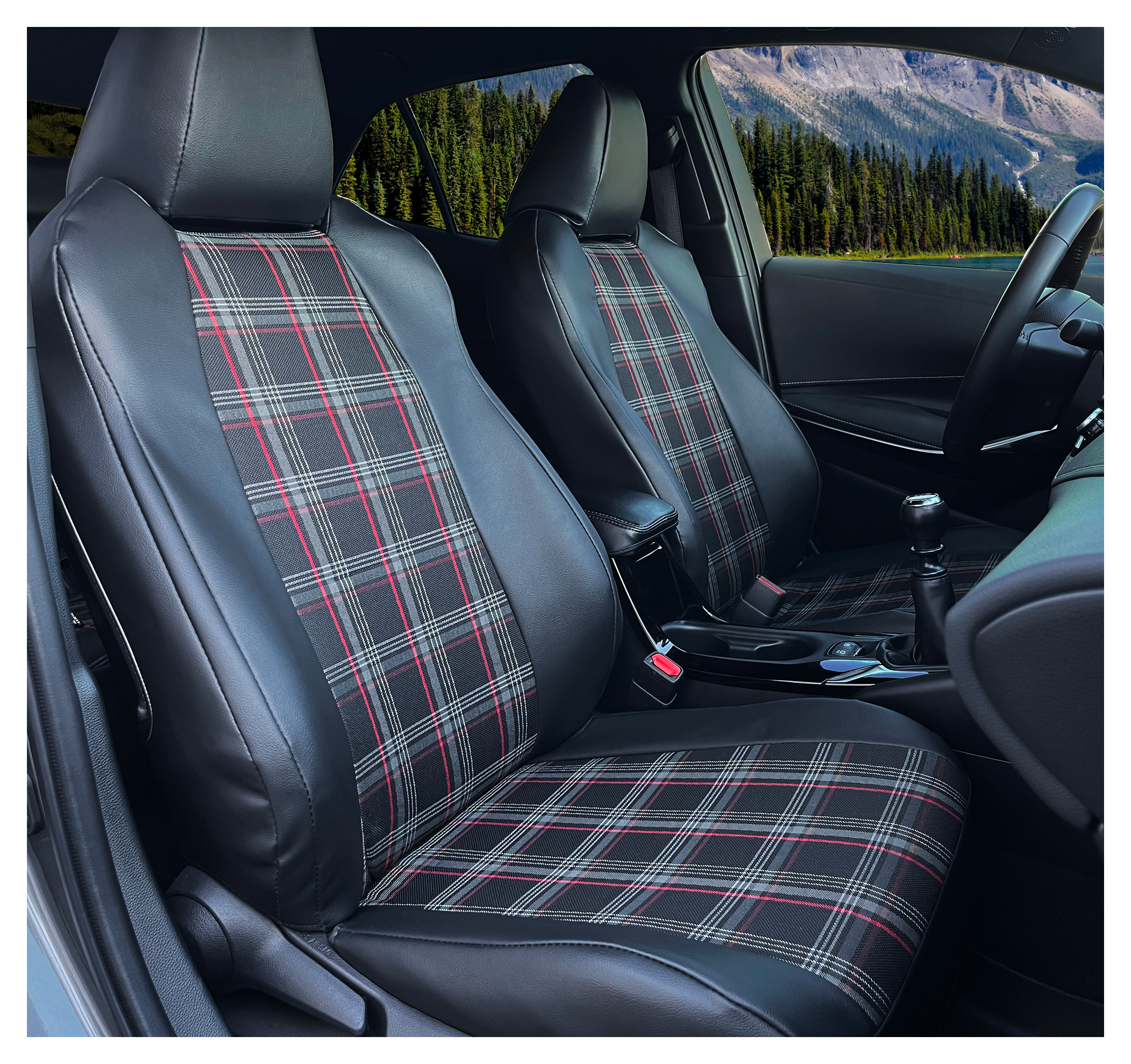Image of CalTrend Plaid Custom Seat Covers