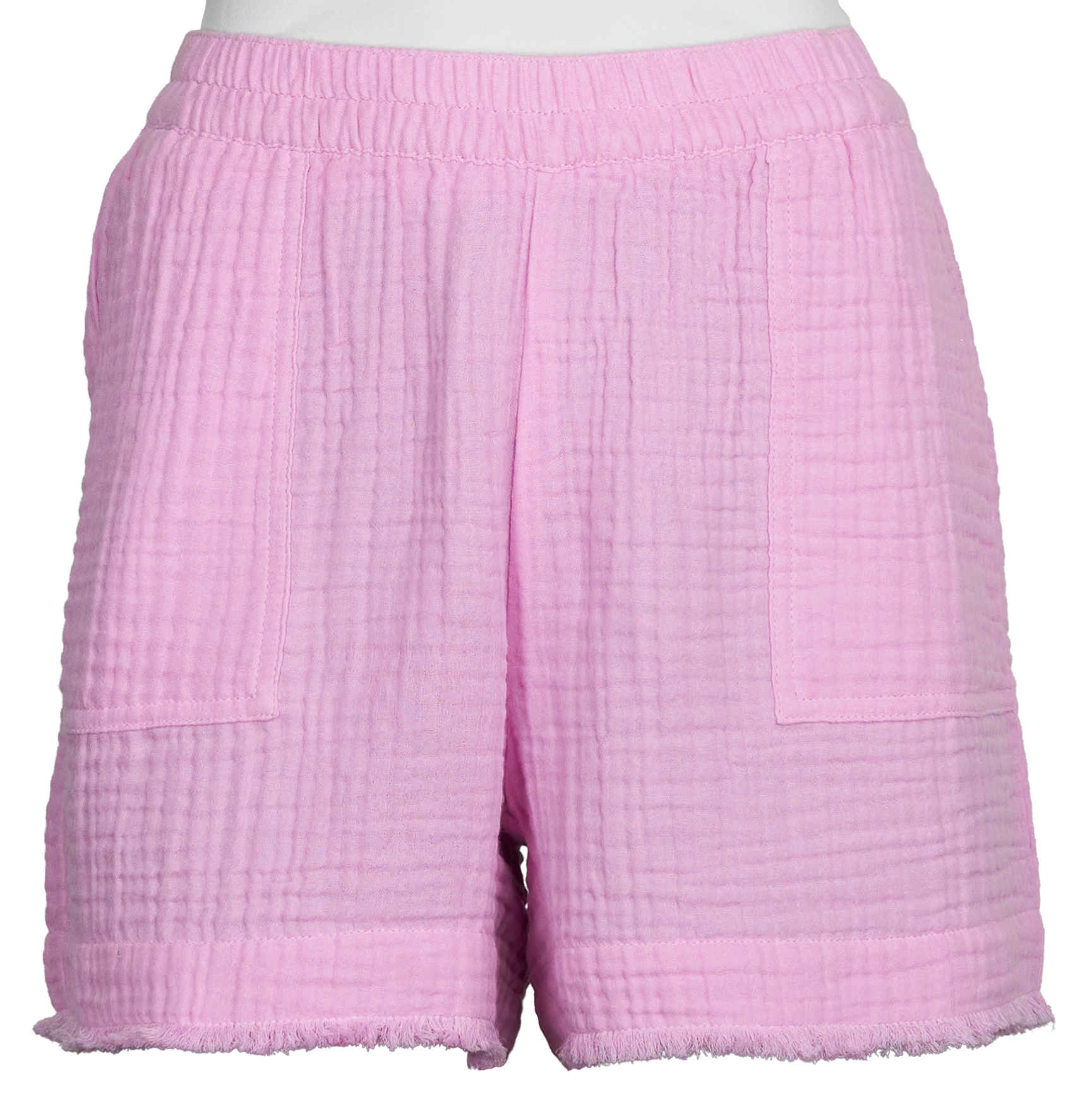 Image of Natural Reflections Double Cloth Shorts - Pastel Lavender