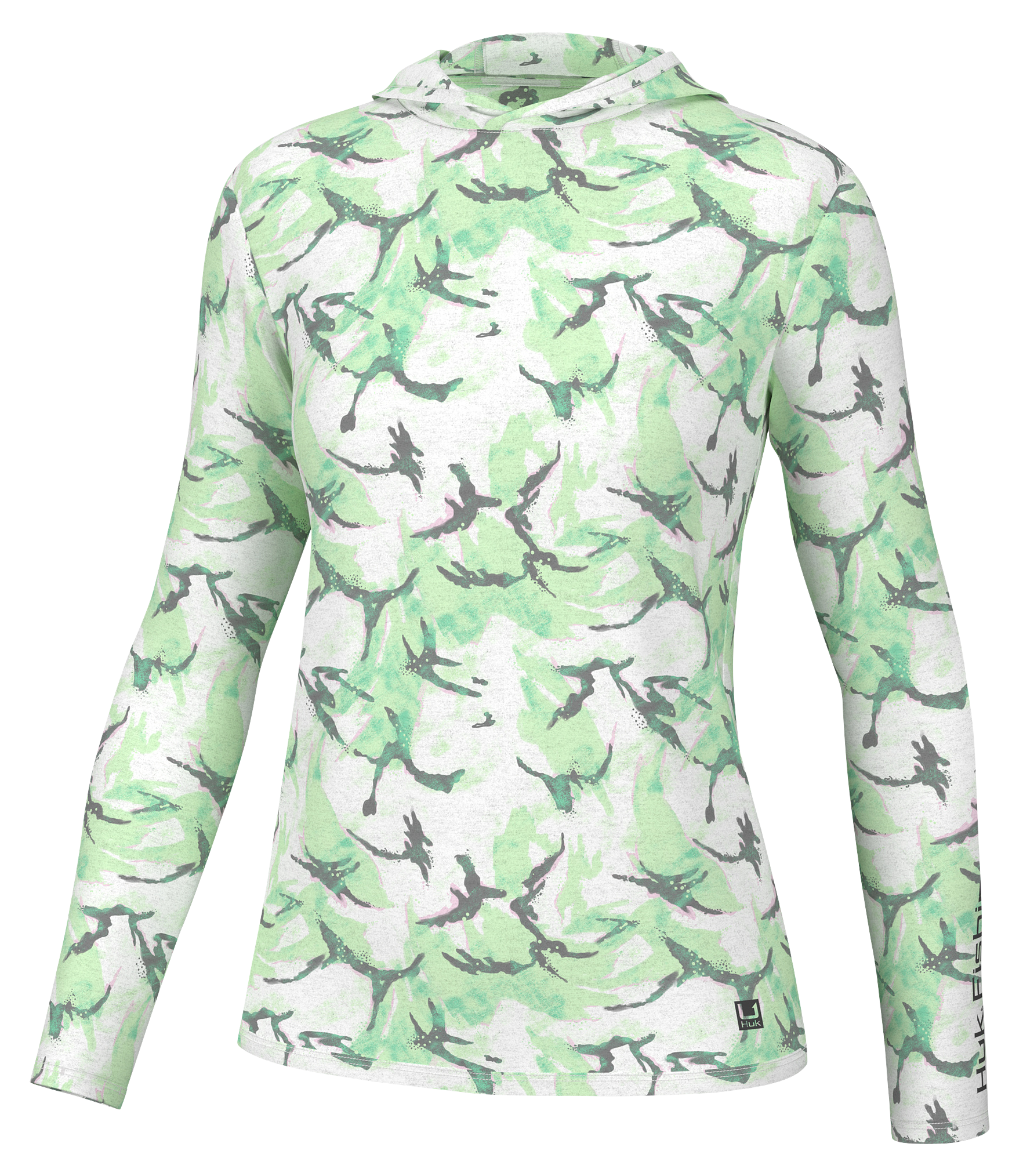 Image of Huk Waypoint Cane Bay Hoodie for Ladies - Bermuda