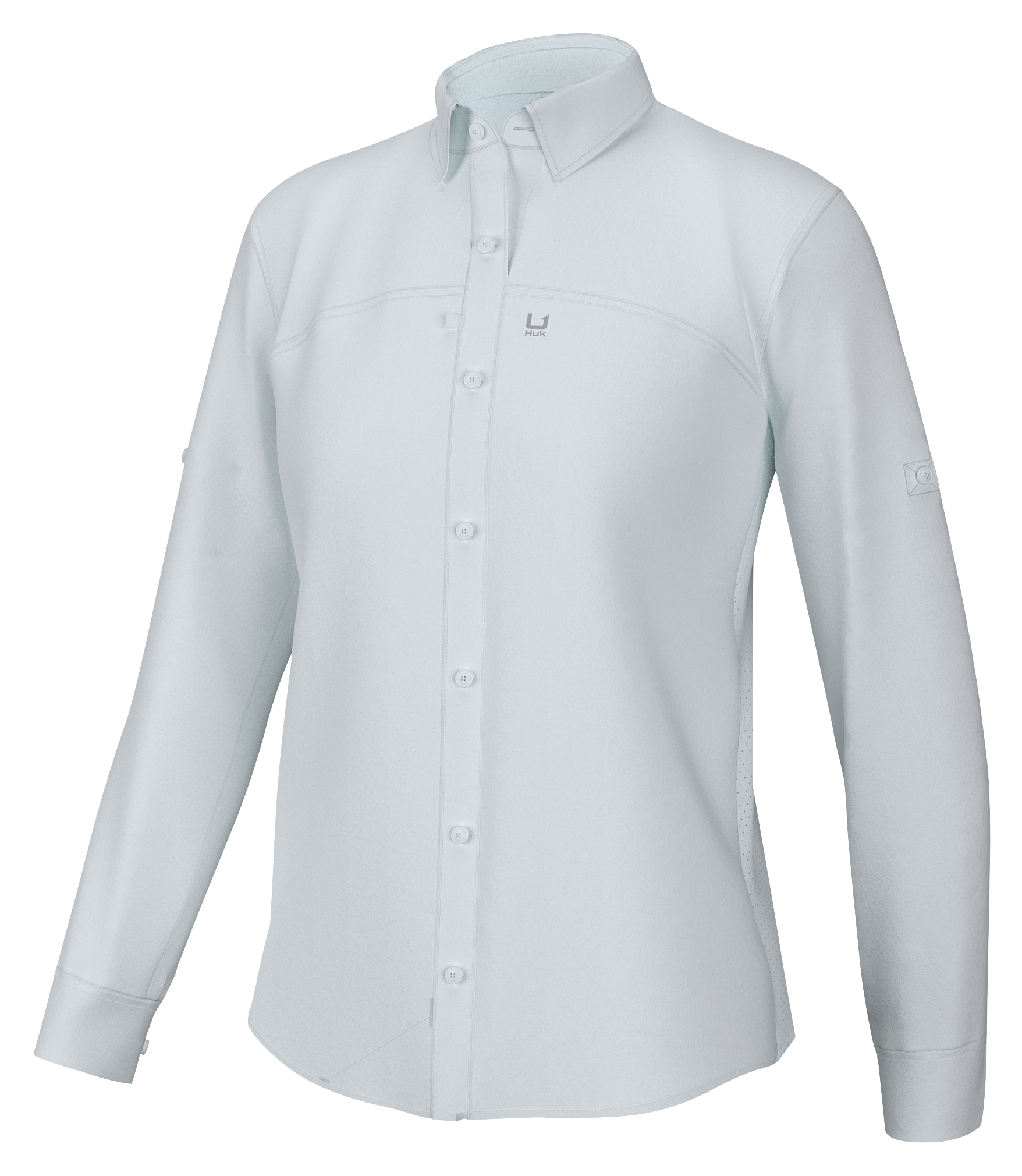 Image of Huk Tide Point Long-Sleeve Fishing Shirt for Ladies - White - S