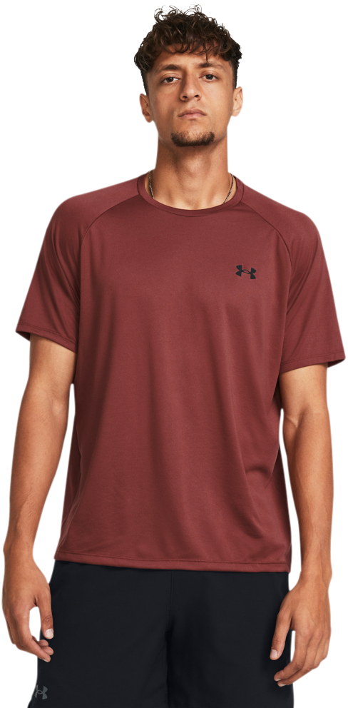 Under Armour UA Tech 2.0 Short-Sleeve T-Shirt for Men - Cinna Red/Black - S -  00196885527197