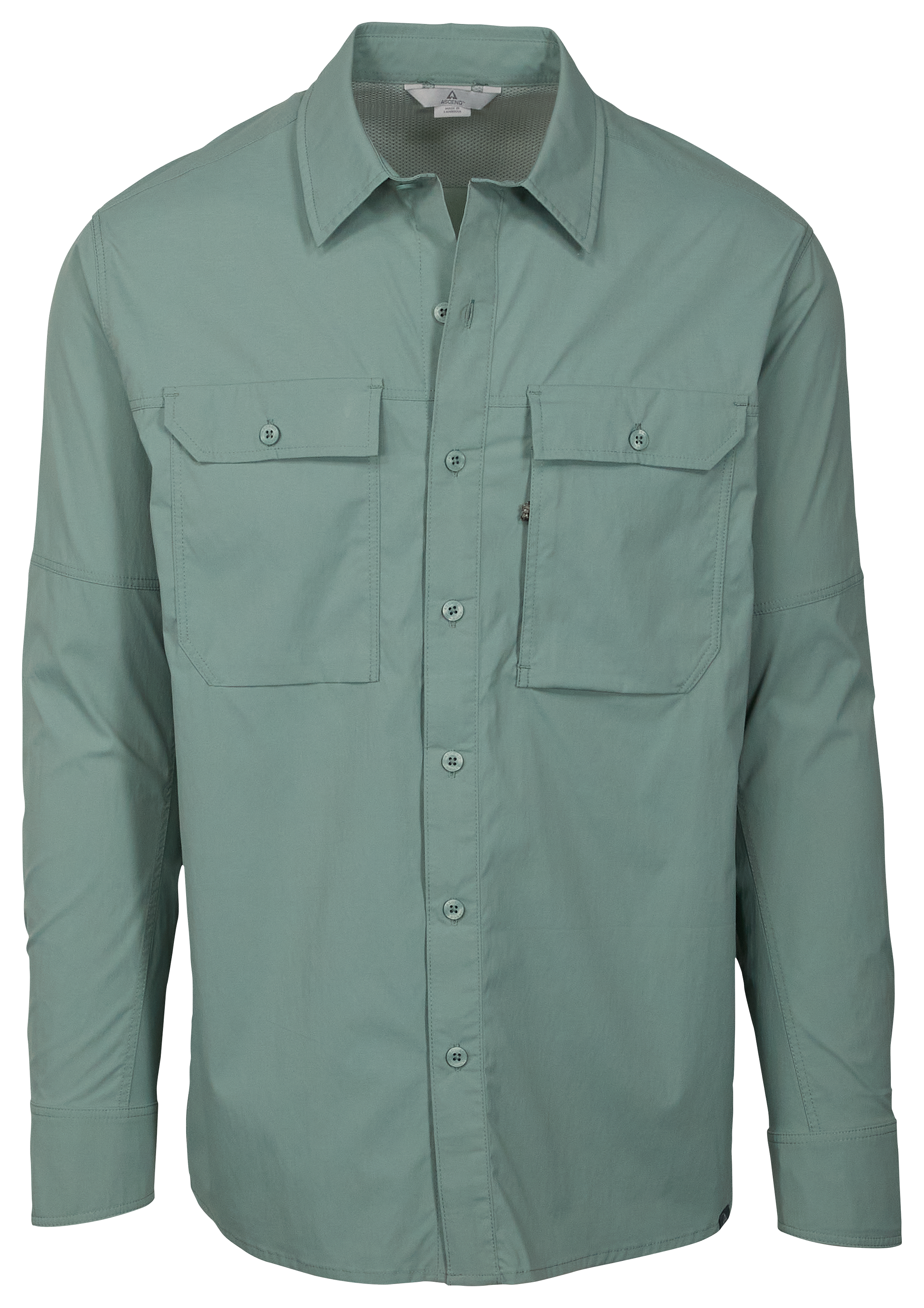 Image of Ascend Utility Long-Sleeve Shirt for Men - Chinois Green - L