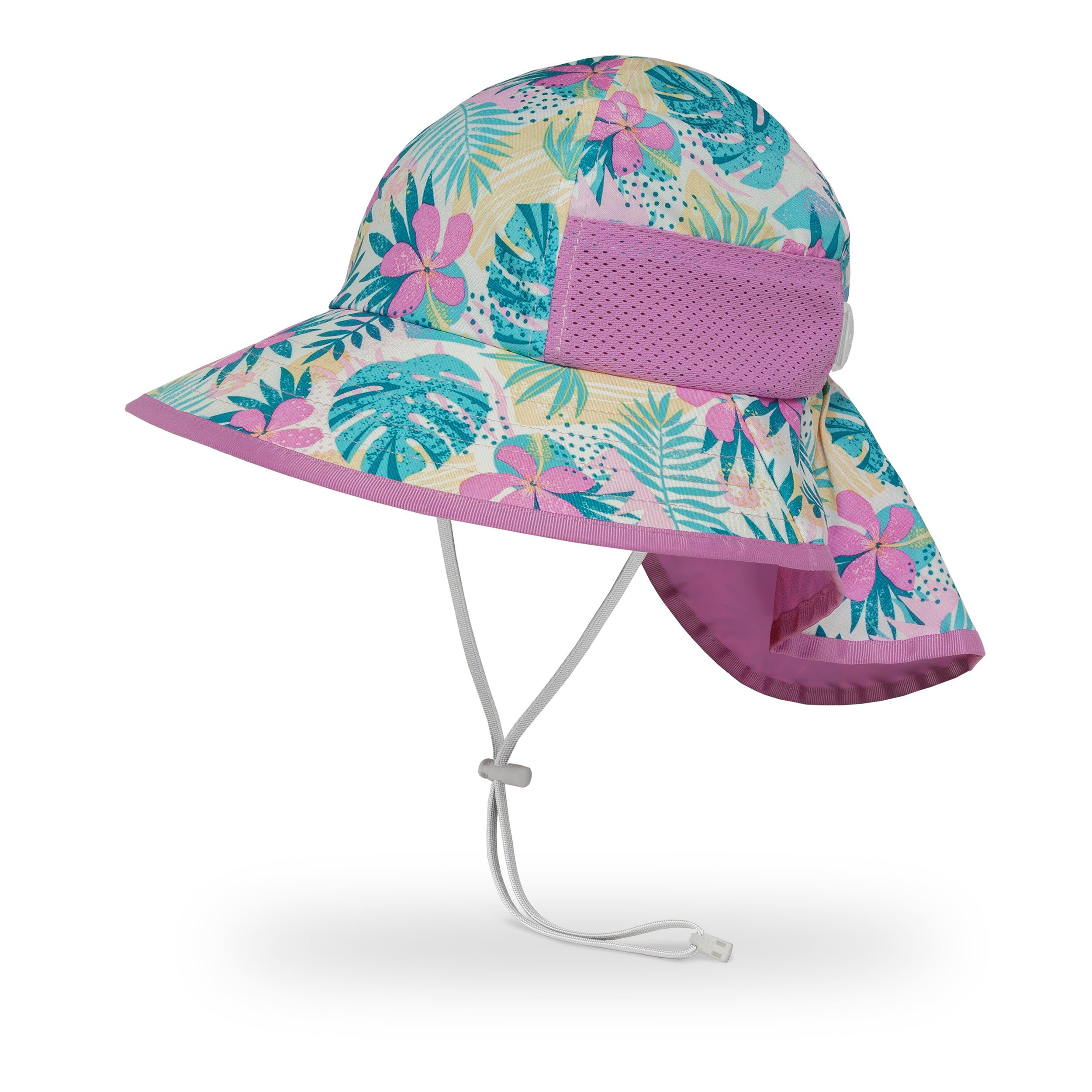 Image of Sunday Afternoons Play Hat for Kids - Pink Tropical