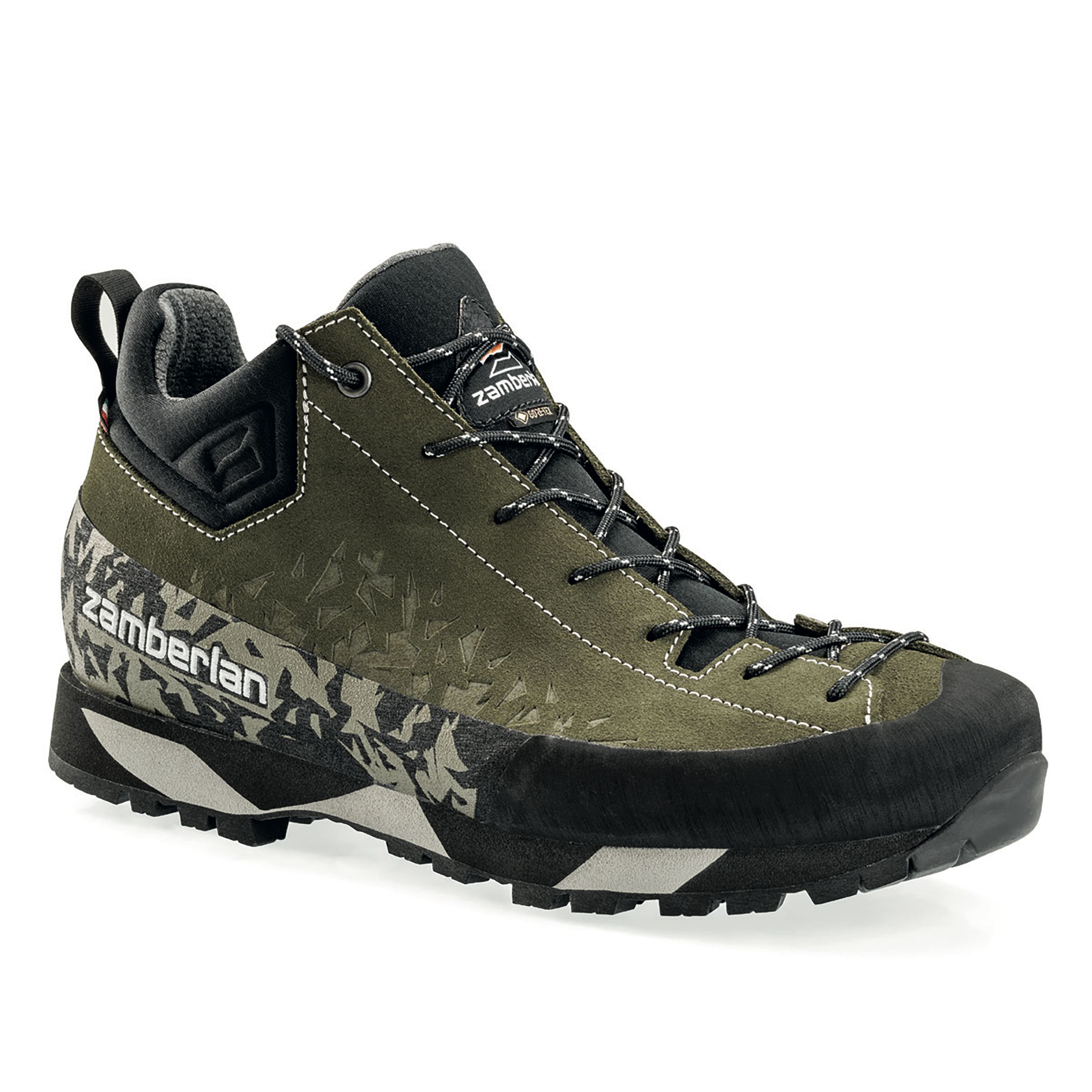 Image of Zamberlan 215 Salathe GTX RR Waterproof Hiking Shoes for Men - Olive - 8M