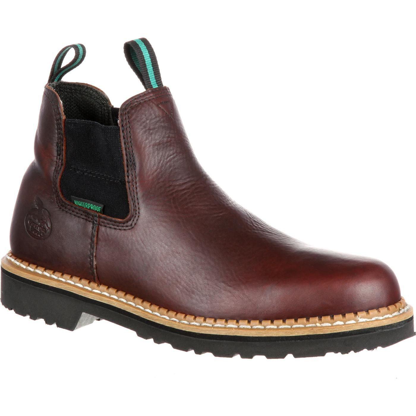 Image of Georgia Boot Georgia Giant High Romeo Waterproof Steel Toe Boots for Men - Soggy Brown