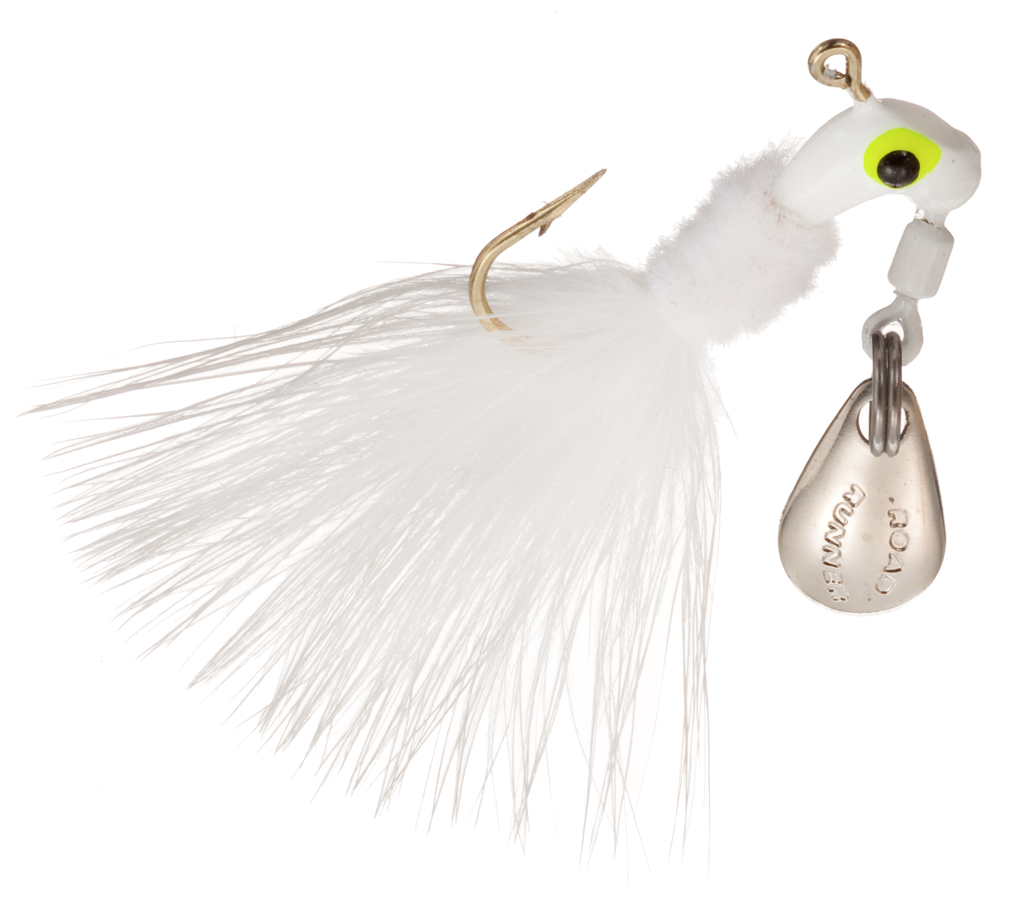 Image of Road Runner Original Marabou Jig 2-Pack - White - 1/32 oz.