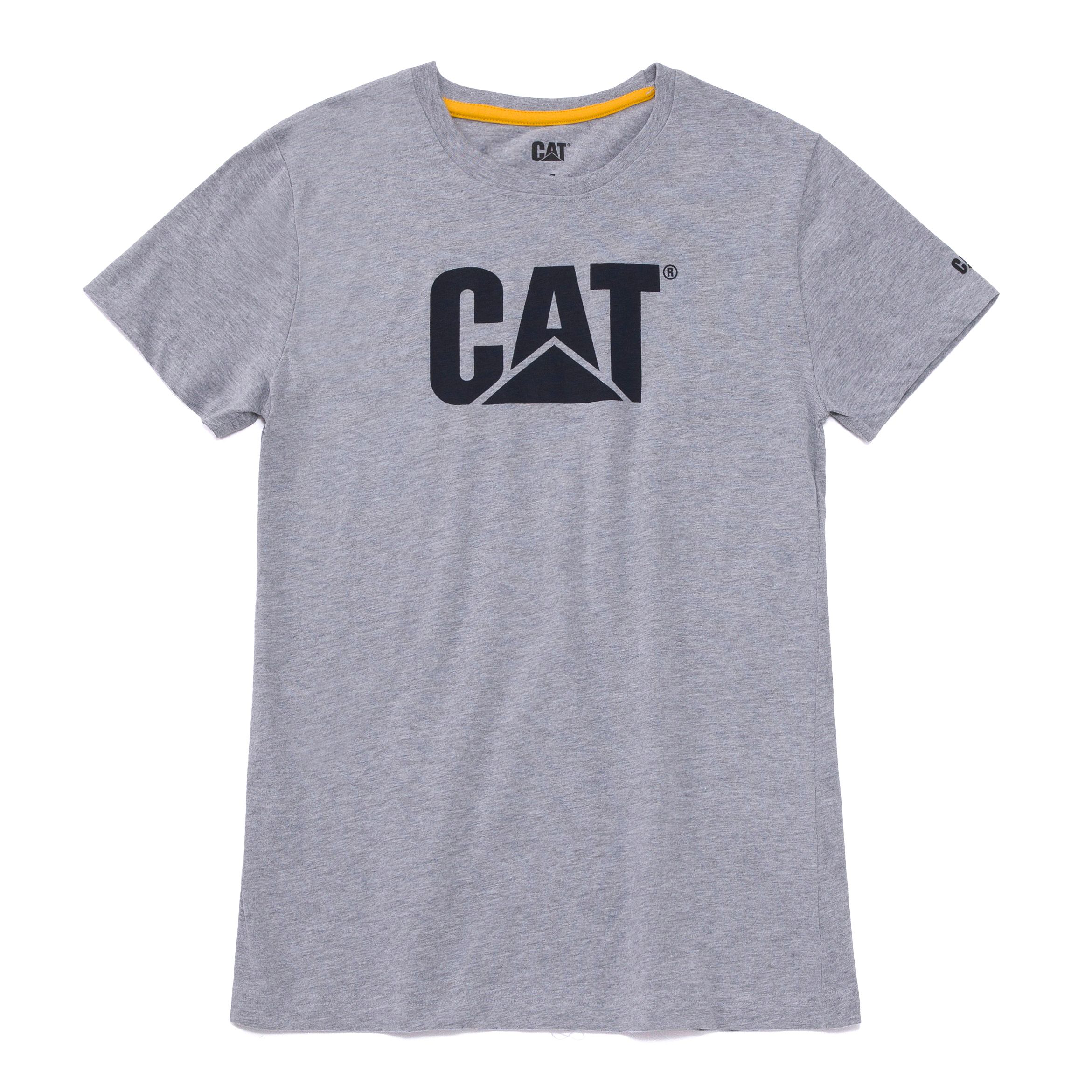 Image of CAT Workwear Trademark Short-Sleeve T-Shirt for Ladies - Heather Grey