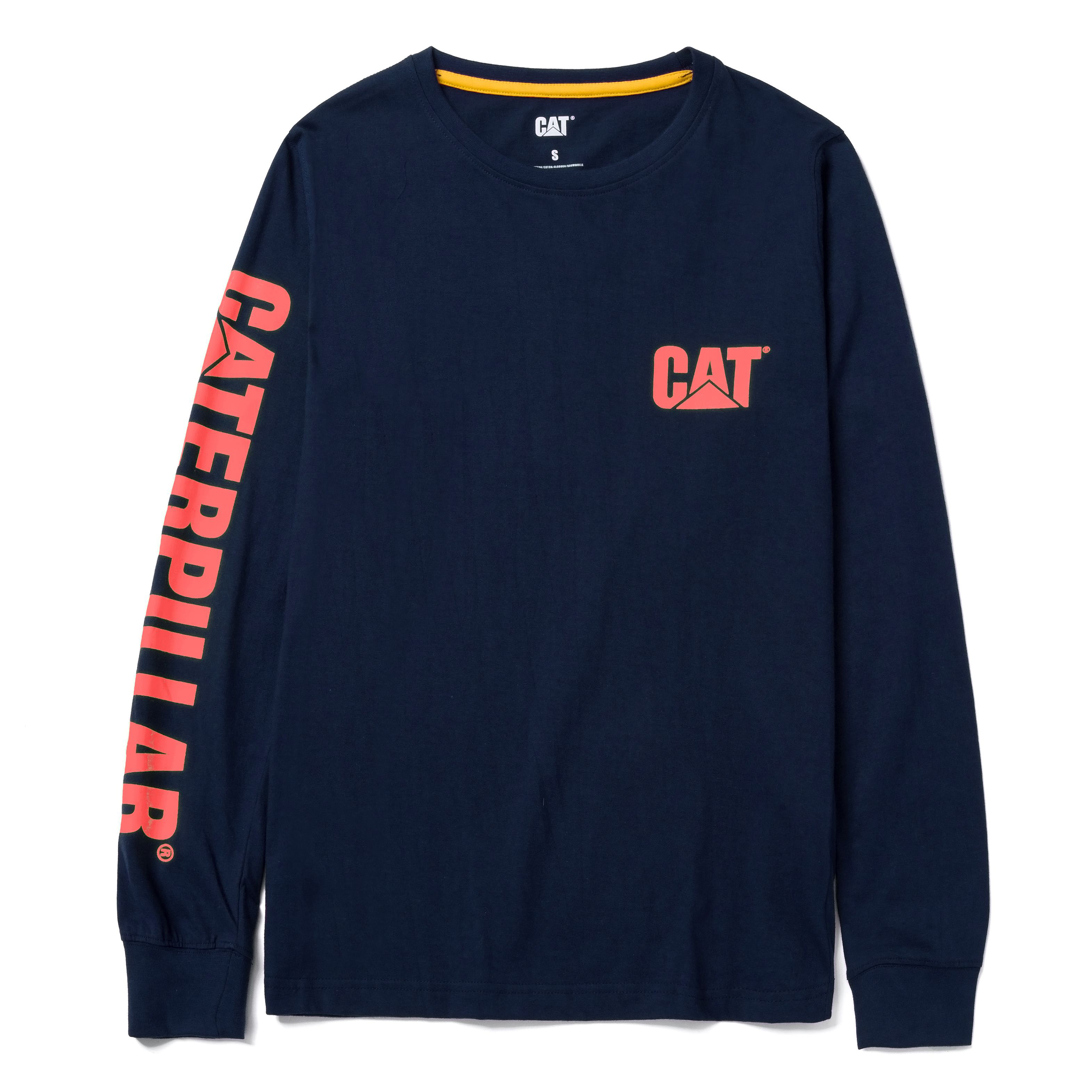 Image of CAT Trademark Banner Long-Sleeve T-Shirt for Ladies - Detroit Blue - 1X