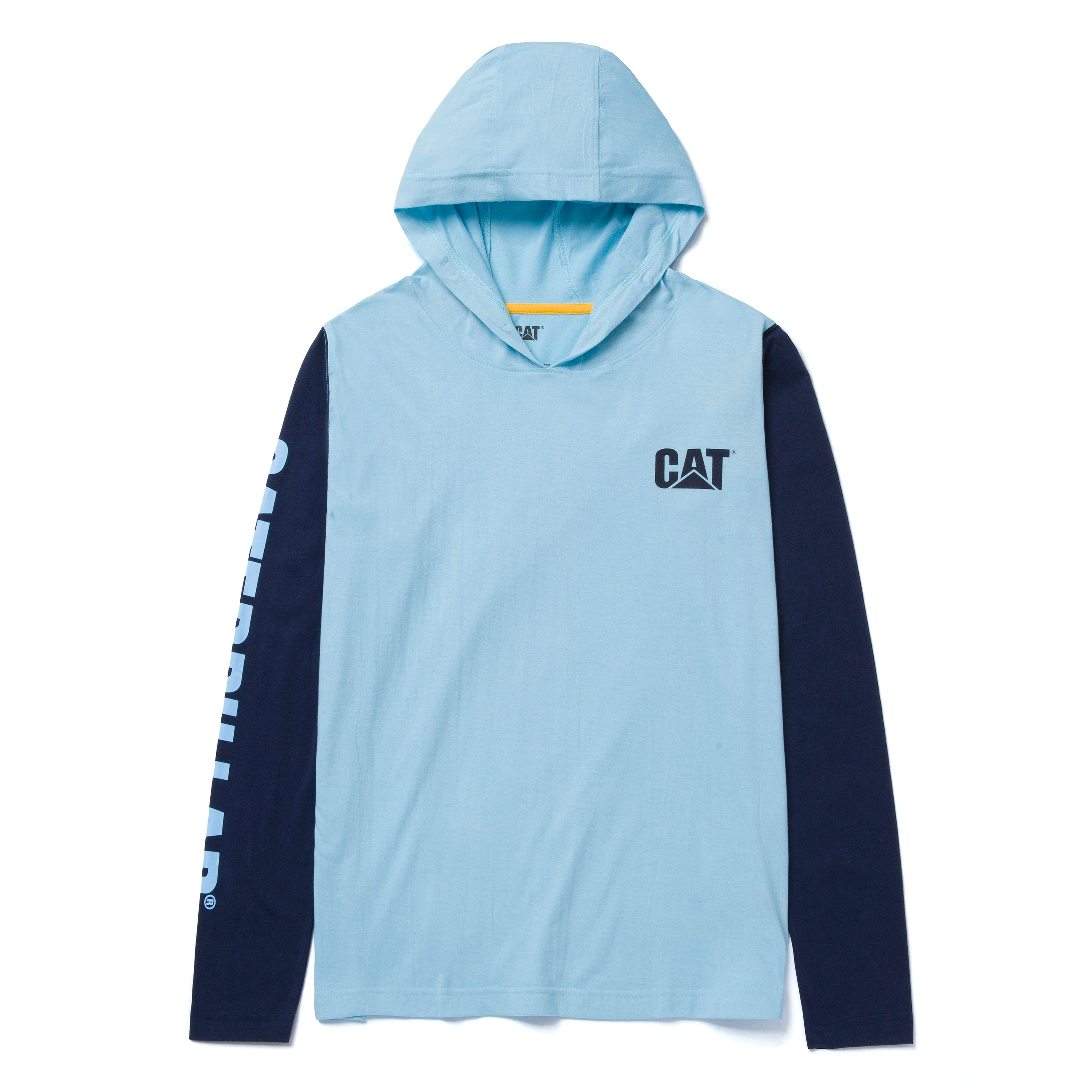 Image of CAT Workwear UPF Banner Hooded Long-Sleeve Shirt for Ladies - Sky Blue