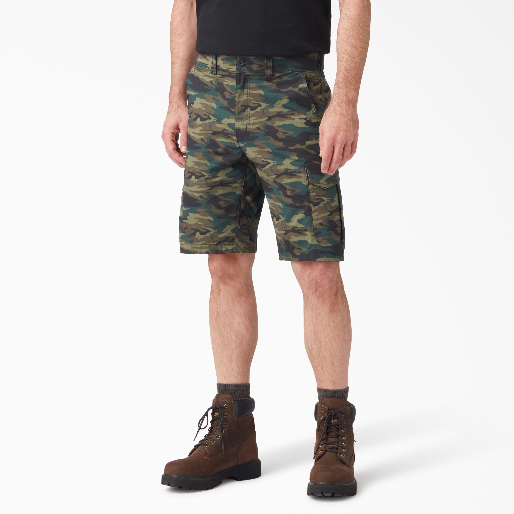 Dickies Cooling Temp-iQ Cargo Shorts for Men - Woodland Camo - 40x11