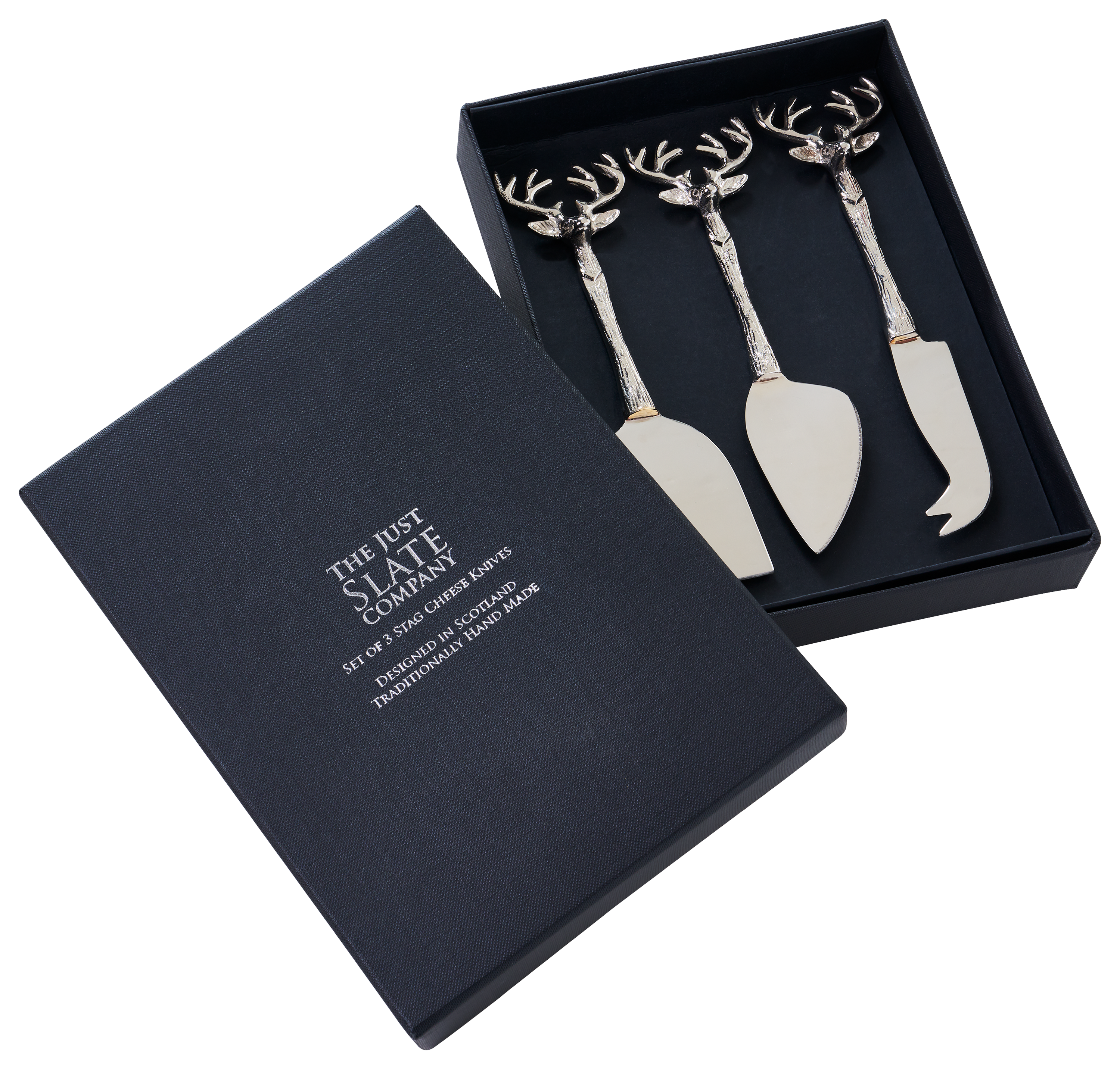 Image of Selbrae House Stag Cheese Knife 3-Piece Set