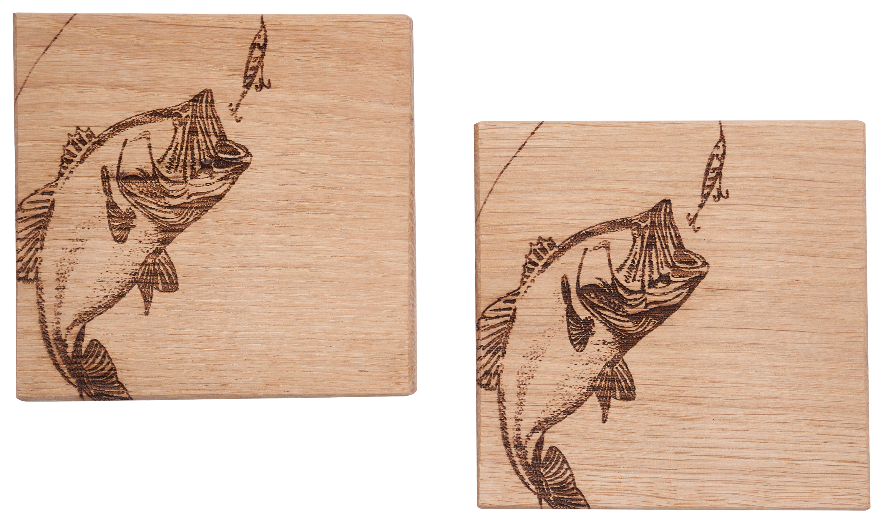 Image of Selbrae House Bass Oak Coaster 2-Piece Set