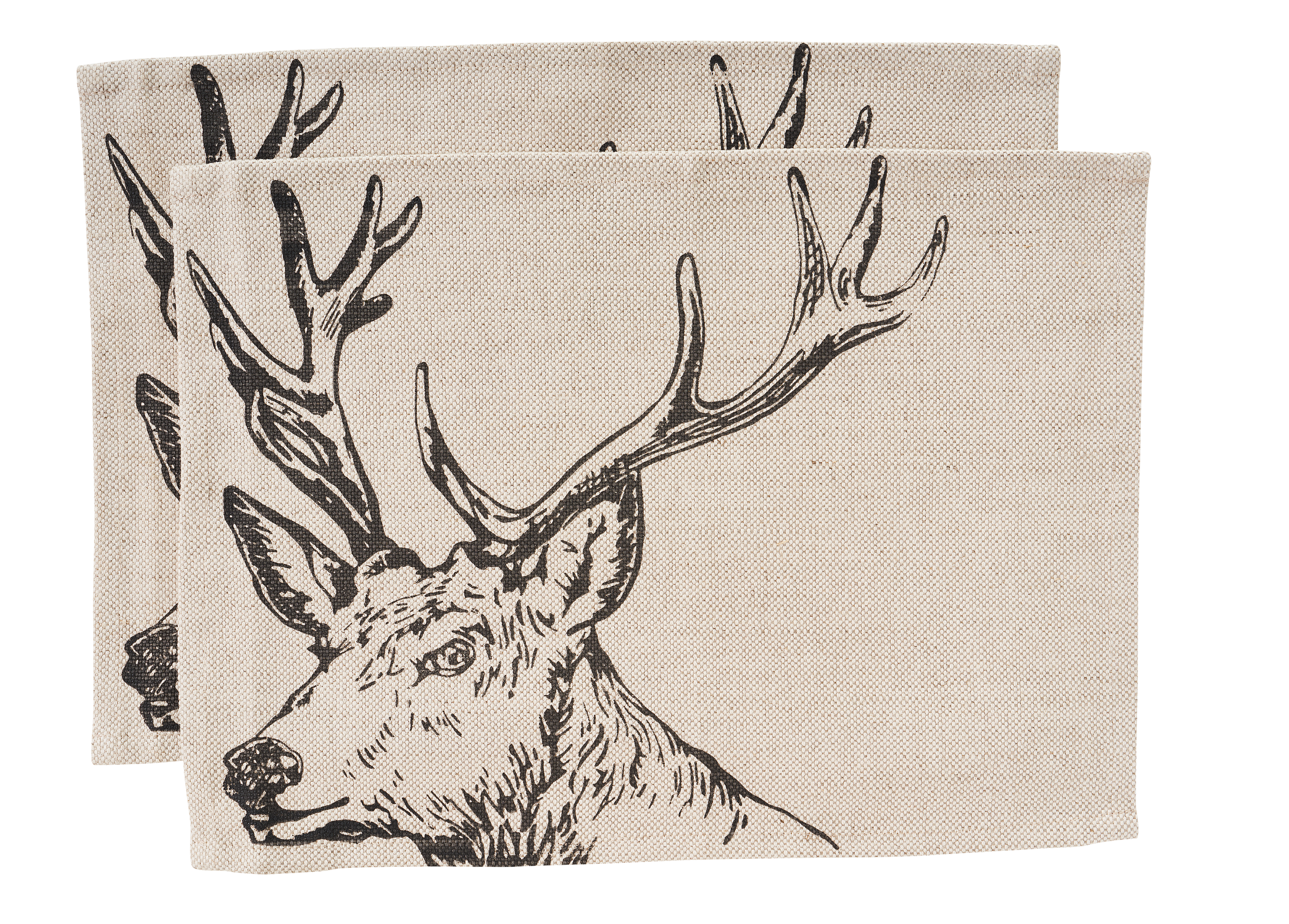 Image of Selbrae House Stag Linen Place Mats Set of 2