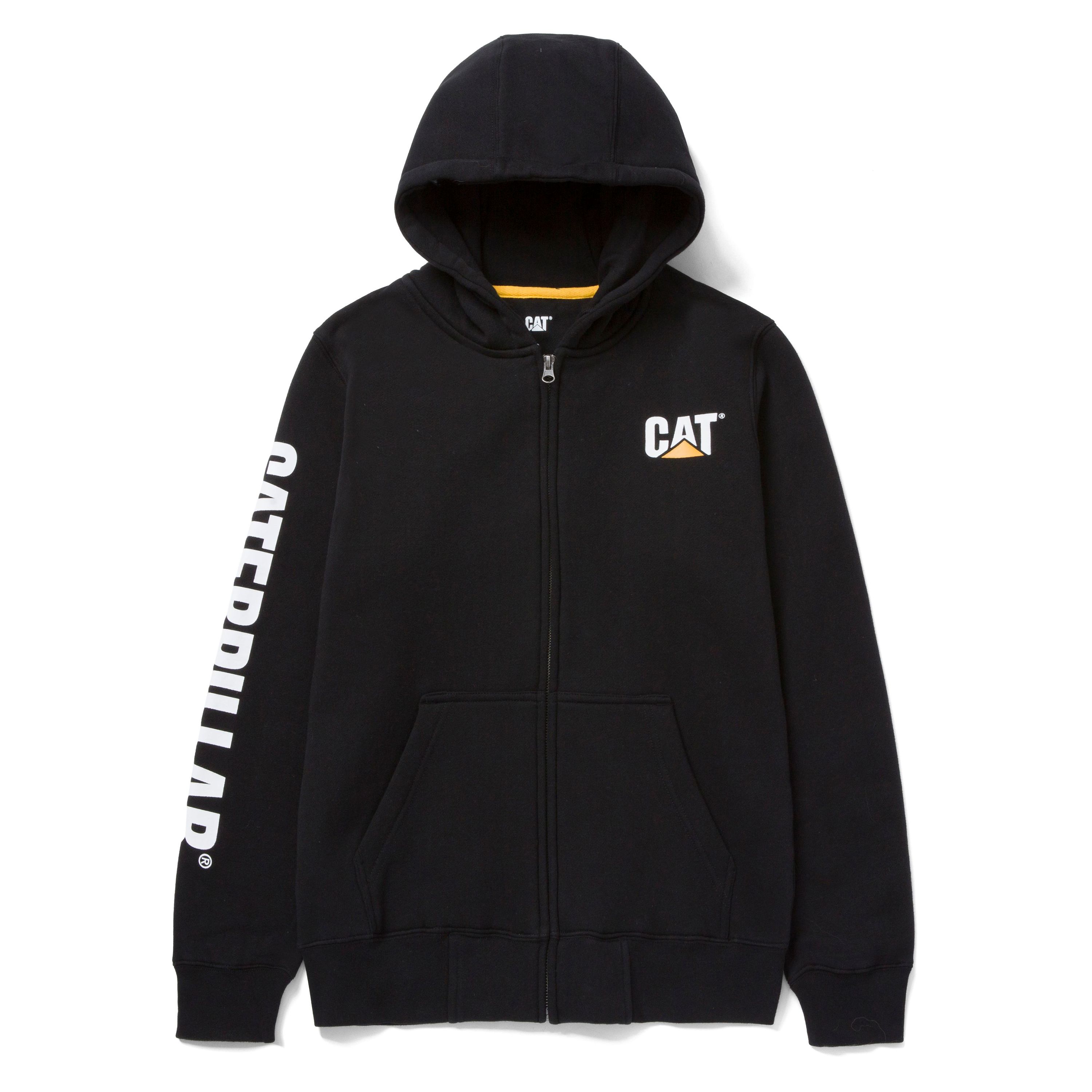 Image of CAT Workwear Trademark Banner Full-Zip Hoodie for Ladies - Black - S