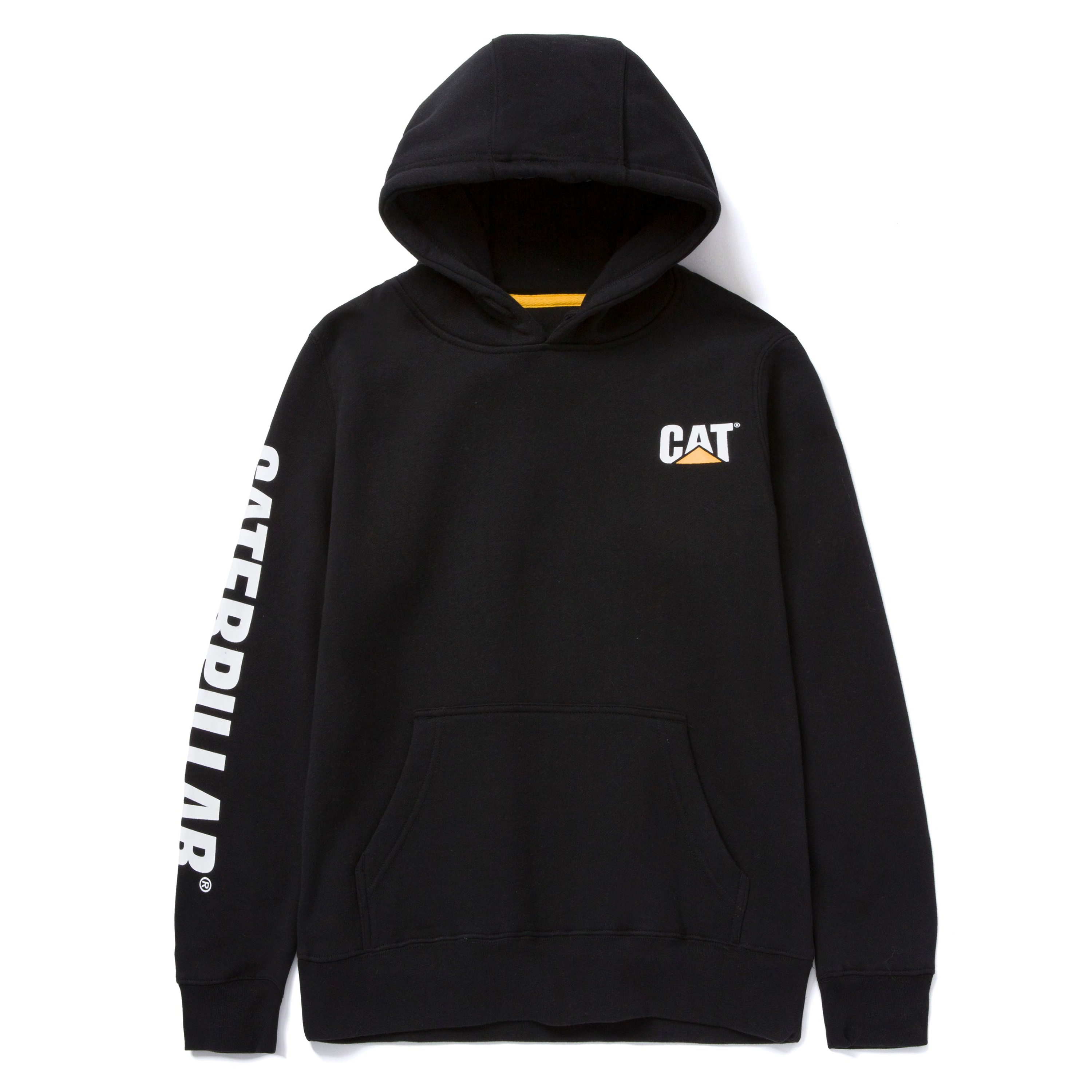 Image of CAT Workwear Trademark Banner Pullover Hoodie for Ladies - Black - M