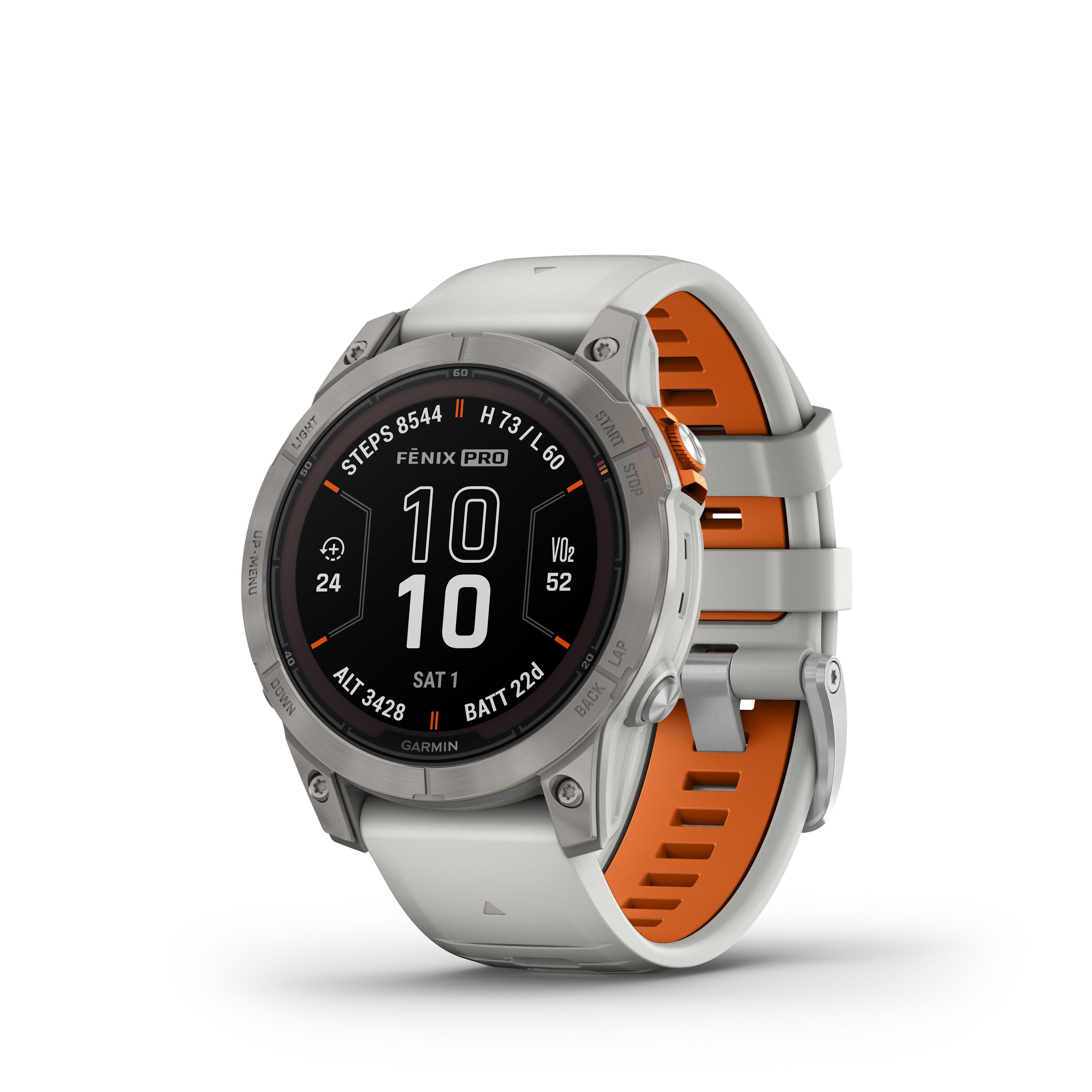 Image of Garmin fenix 7 Pro Sapphire Solar Titanium Multisport GPS Smartwatch - Fog Gray