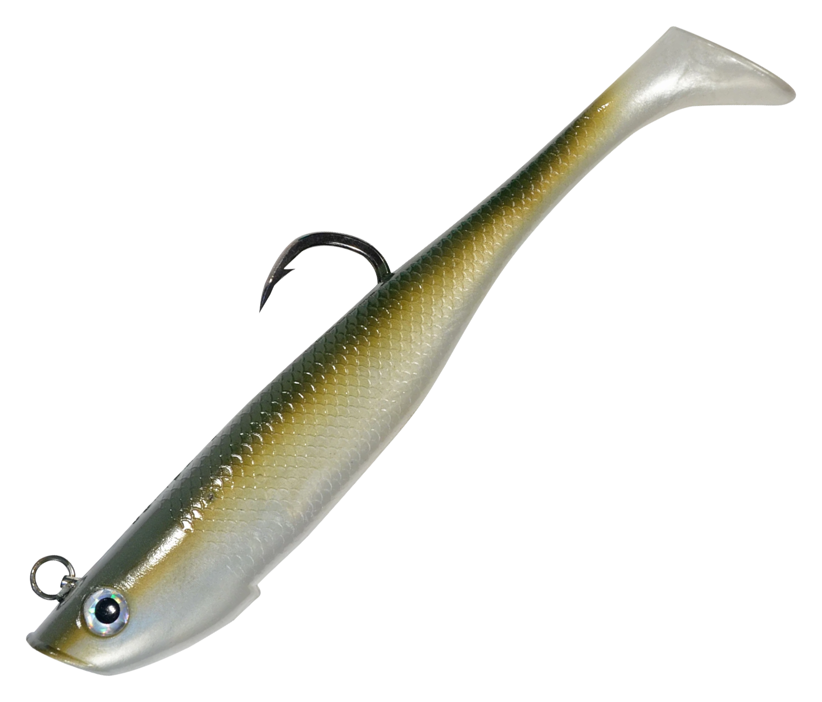 Hogy Harness Protail Swimbait - Olive - 9" - 6 oz.