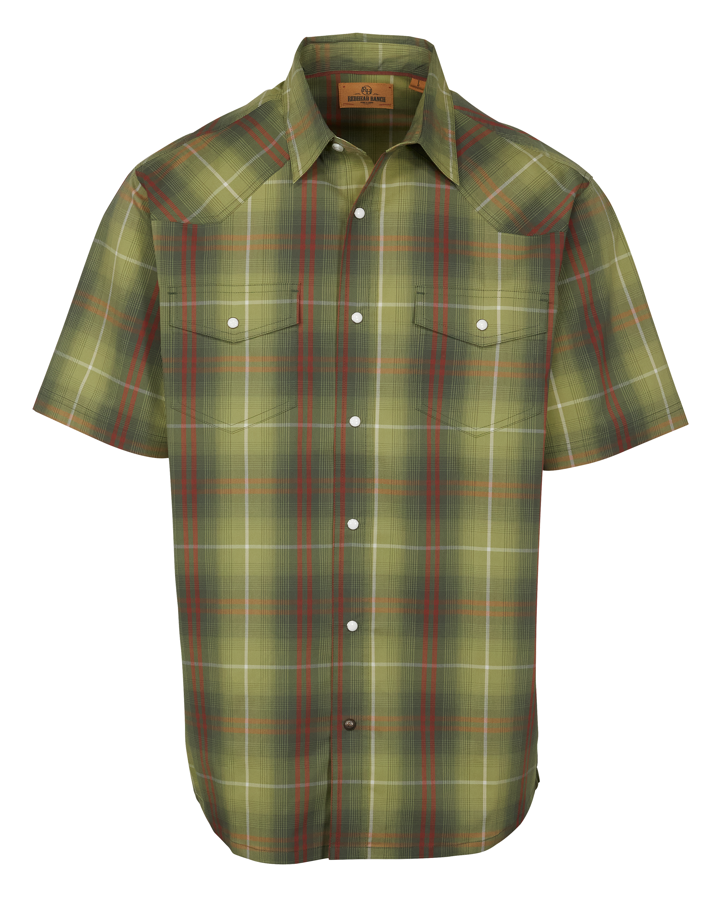 REDHEAD Ranch Kennedale Plaid Short-Sleeve Shirt for Men