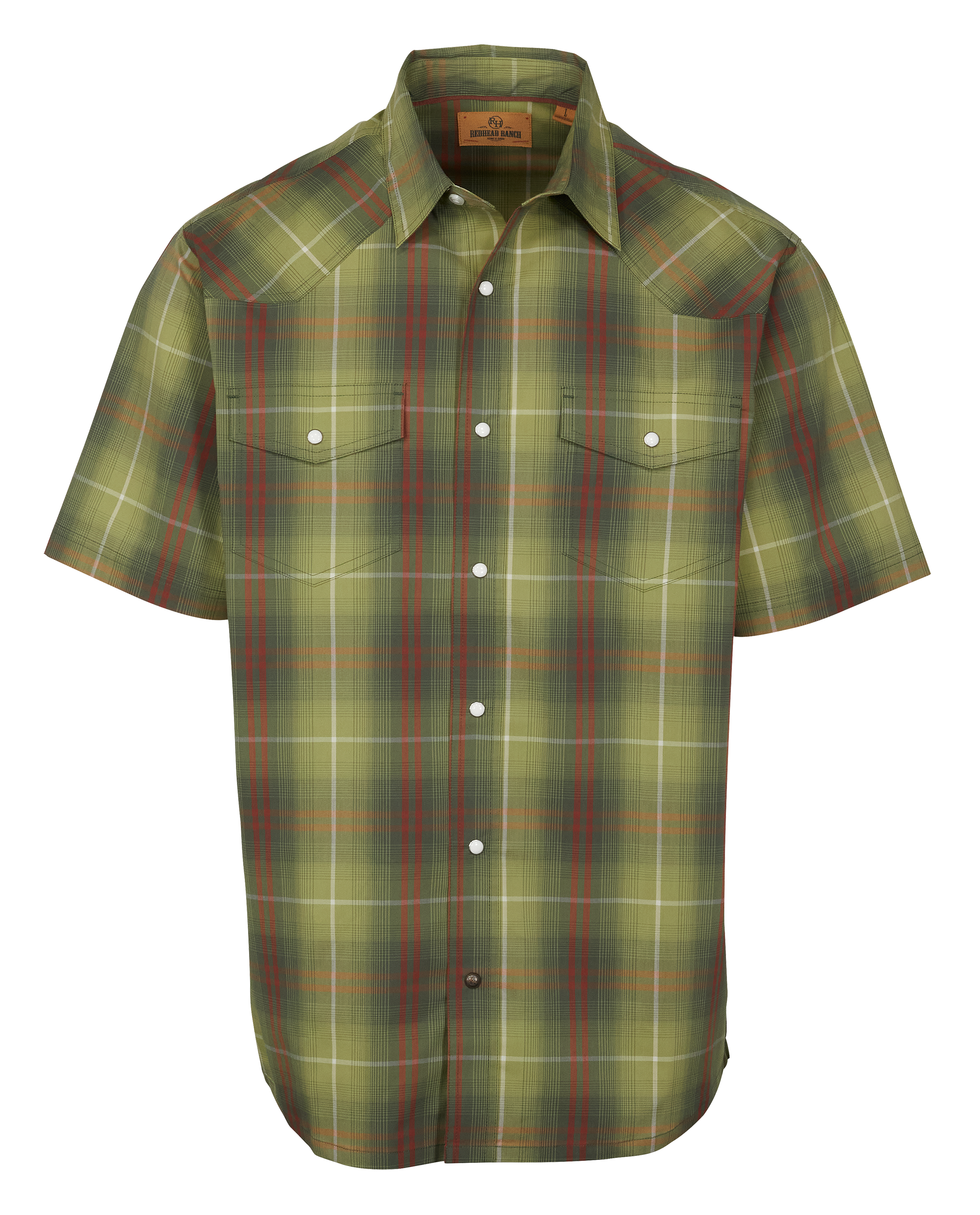 Redhead Ranch Muleshoe Denim Long-Sleeve Snap-Down Shirt for Men - Ranch Wash - M