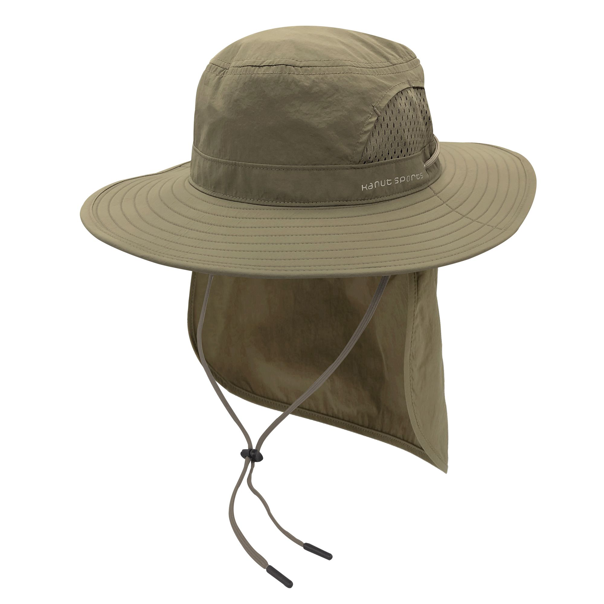 Image of Kanut Sports Jemez Bonnie Sun Hat with Tuckable Neck Drape for Ladies - Putty