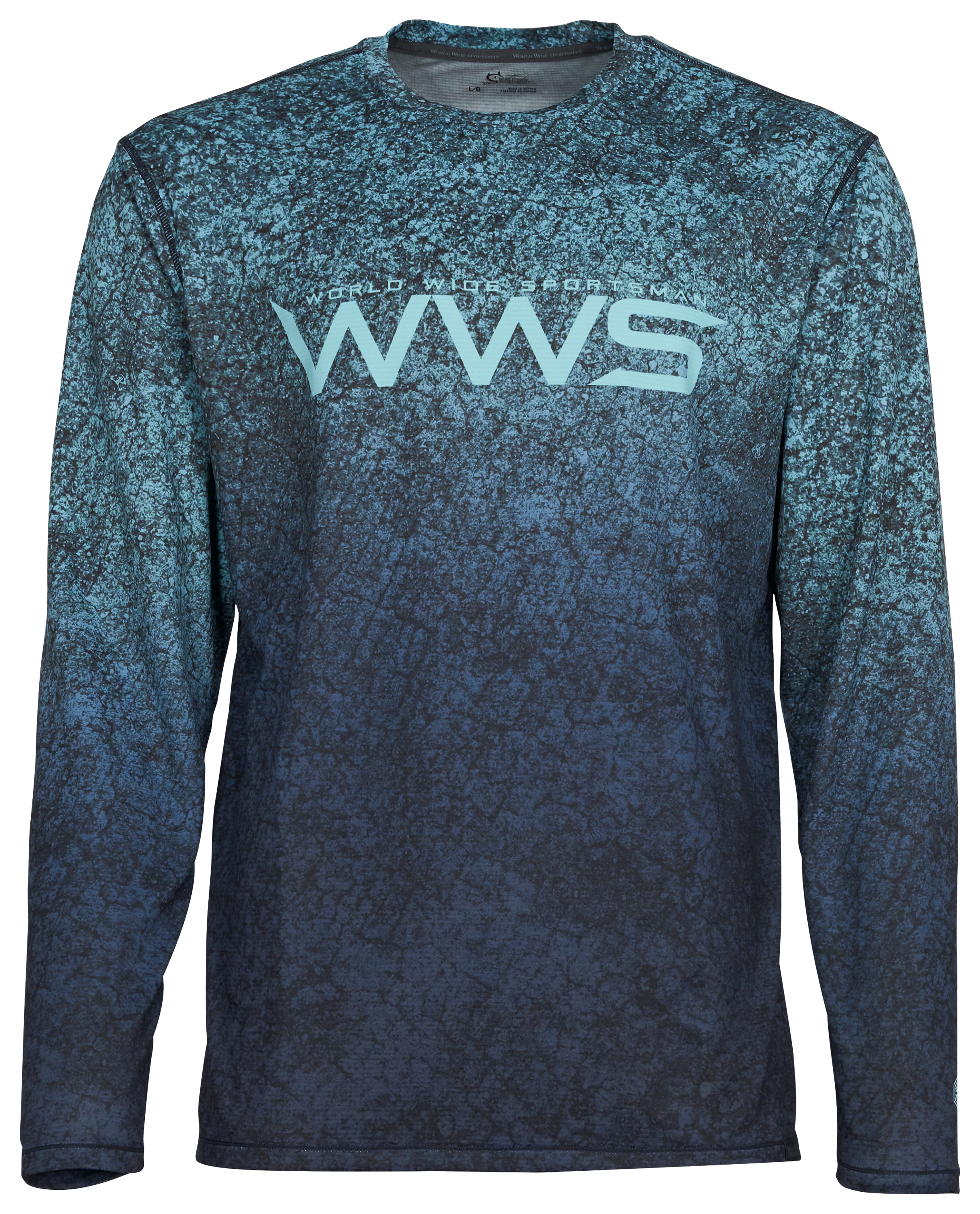 Image of World Wide Sportsman 3D Cool Long-Sleeve Casting Shirt - Crete Camo - L