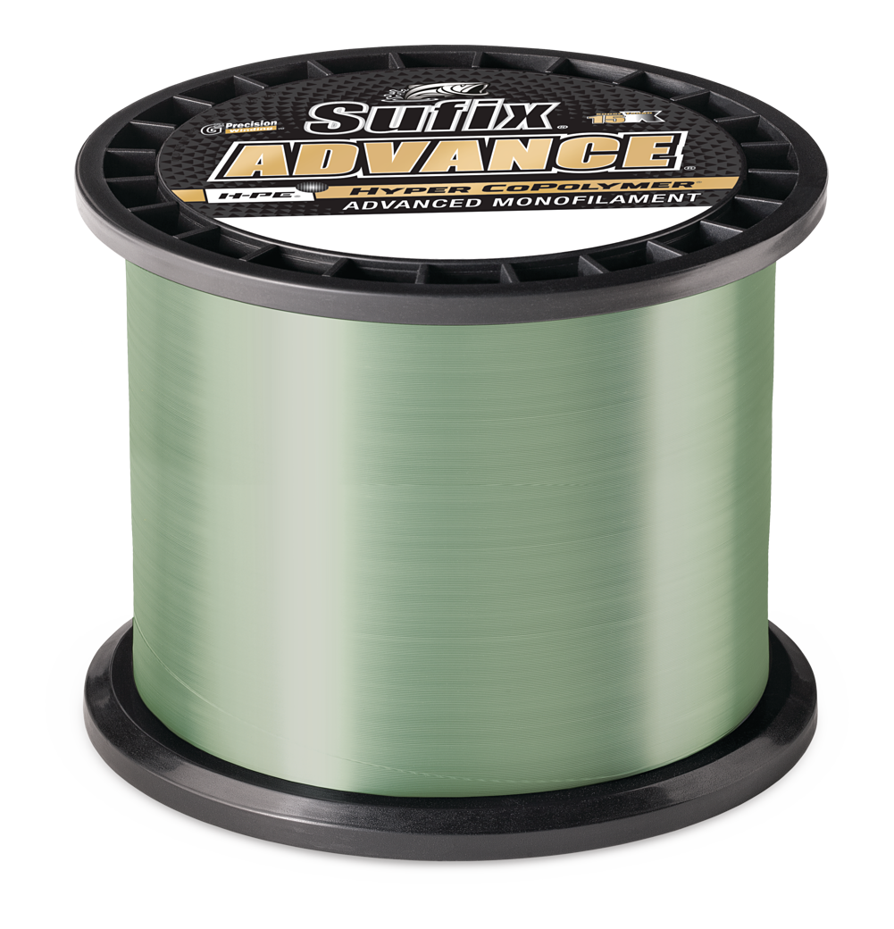 Image of Sufix Advance Monofilament - Low-Vis Green - 1200 Yards - 20 lb. Test