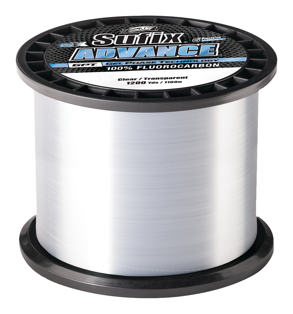 Image of Sufix Advance Fluorocarbon Fishing Line - Clear - 1200 Yards - 10 lb. test