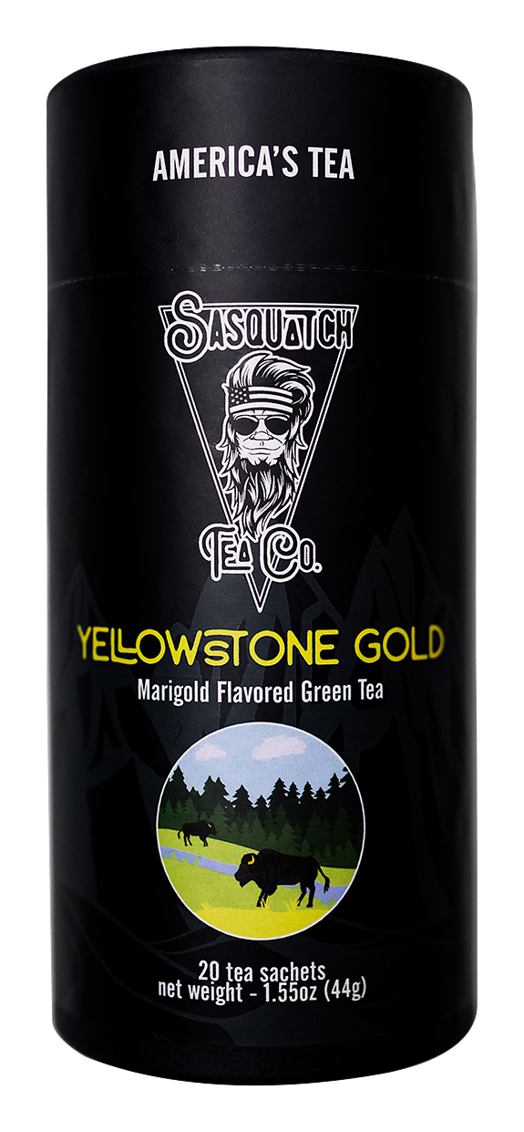 Image of Sasquatch Tea Co. Yellowstone Gold Marigold-Flavored Green Tea