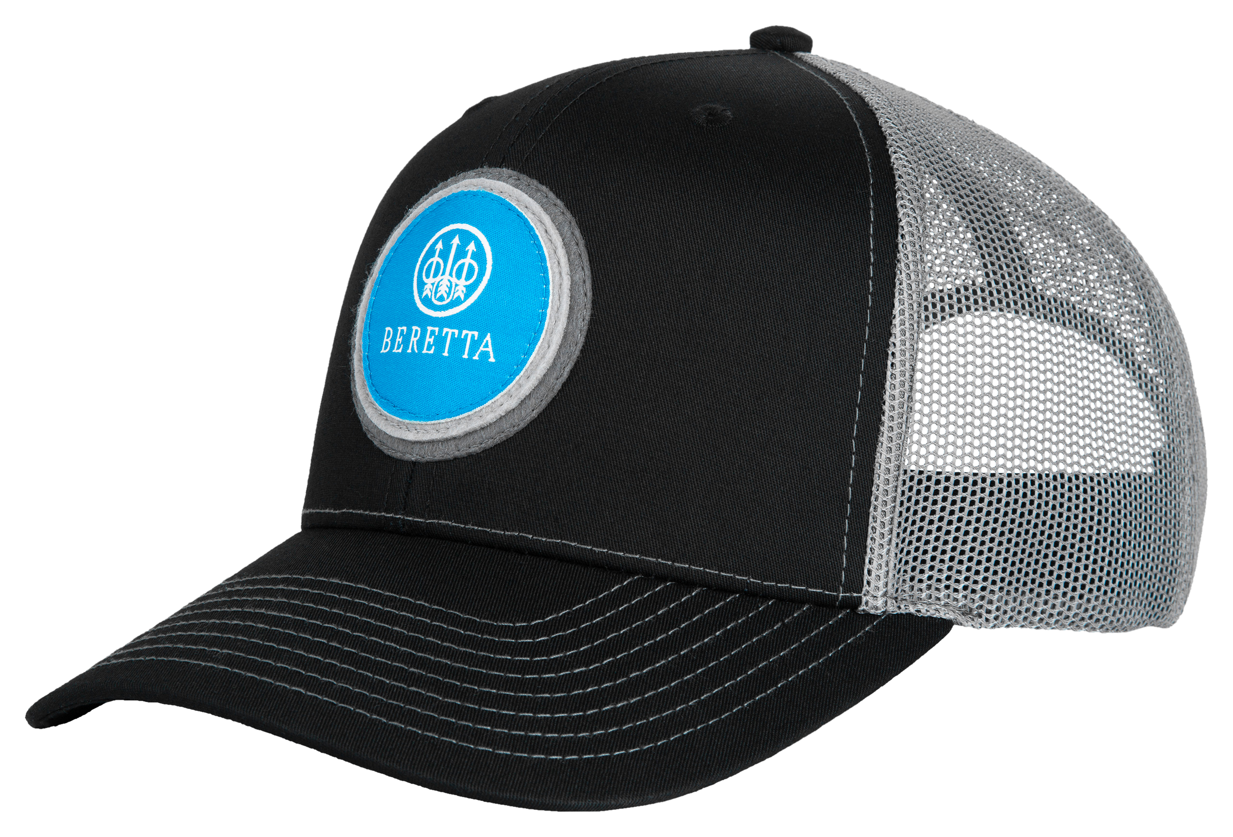 Image of Beretta BXP 112 Mesh-Back Trucker Cap - Black/Excel Blue