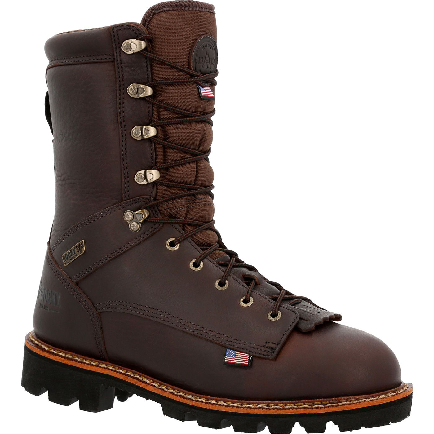 Image of Rocky Elk Stalker 1,000-Gram Insulated Waterproof Hunting Boots for Men - Brown - 8.5M