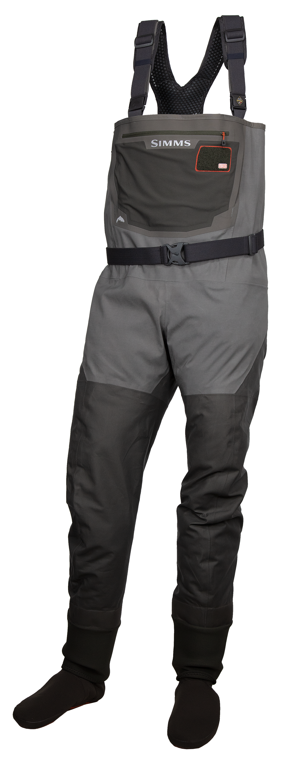 Image of Simms G3 Guide GORE-TEX Stockingfoot Waders for Men - Gunmetal - Extra Large Long