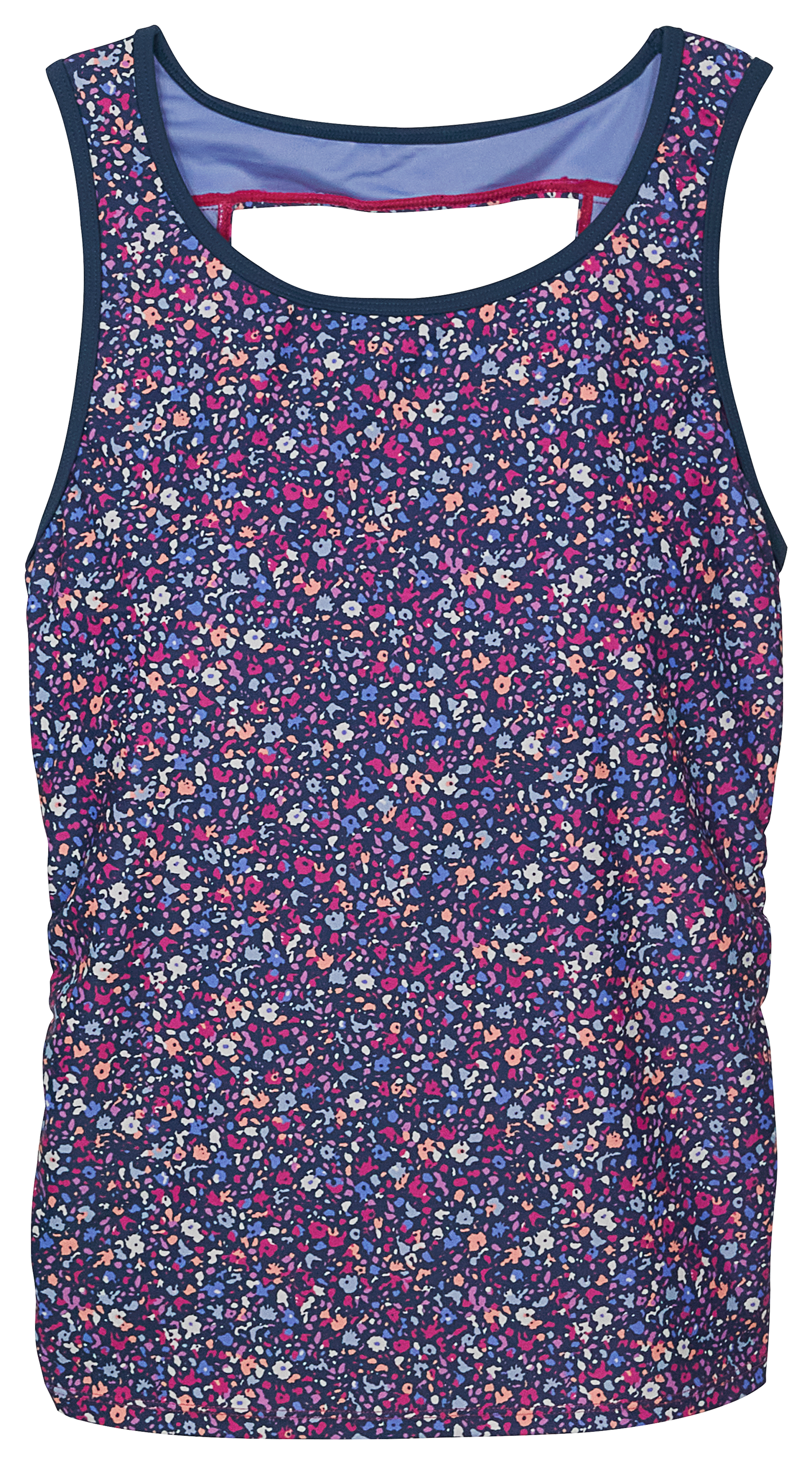 FREE COUNTRY Wildflower Full Side Shirring Tankini for Ladies
