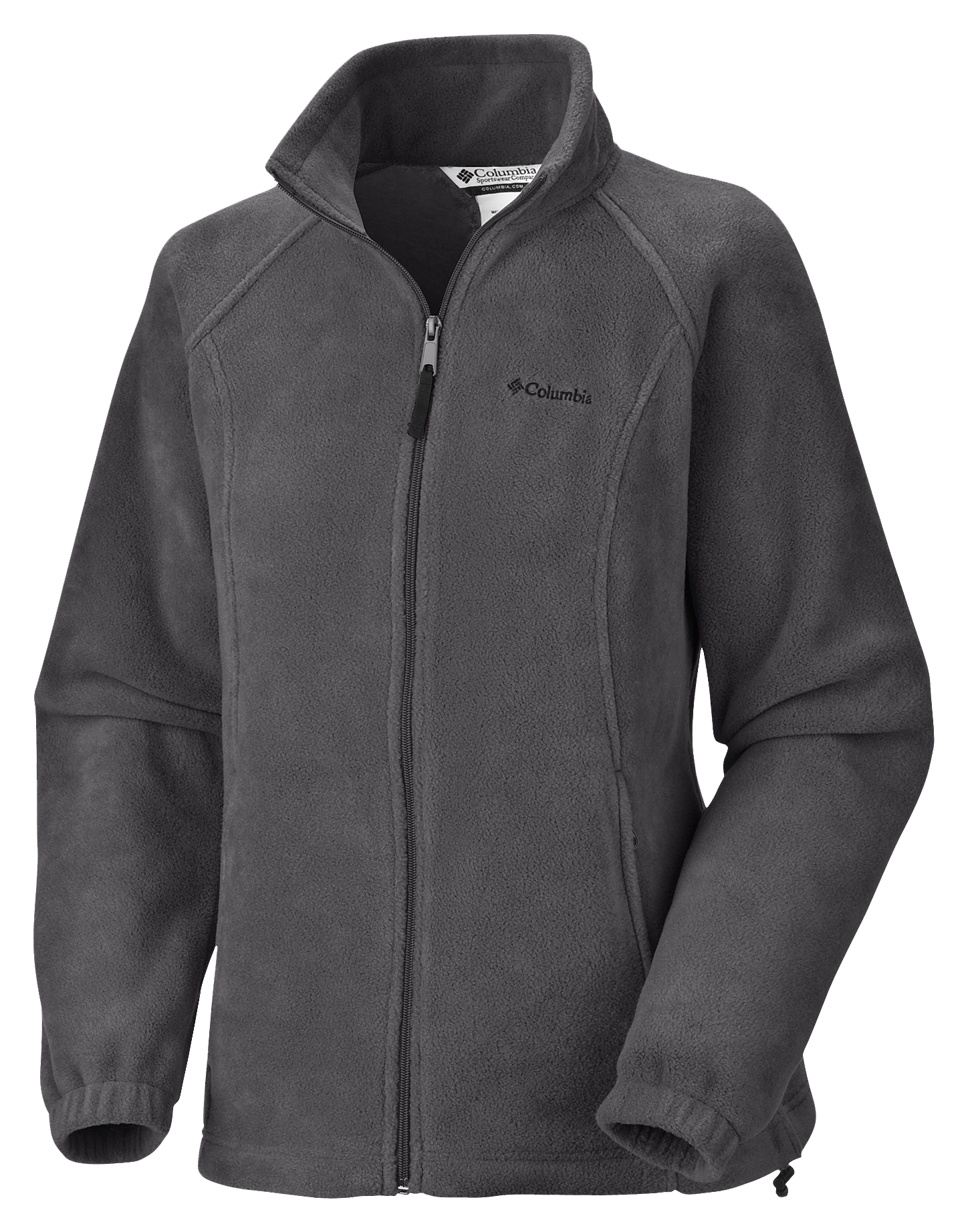 Image of Columbia Benton Springs Full-Zip Fleece Jacket for Ladies - Charcoal Heather - 2XL