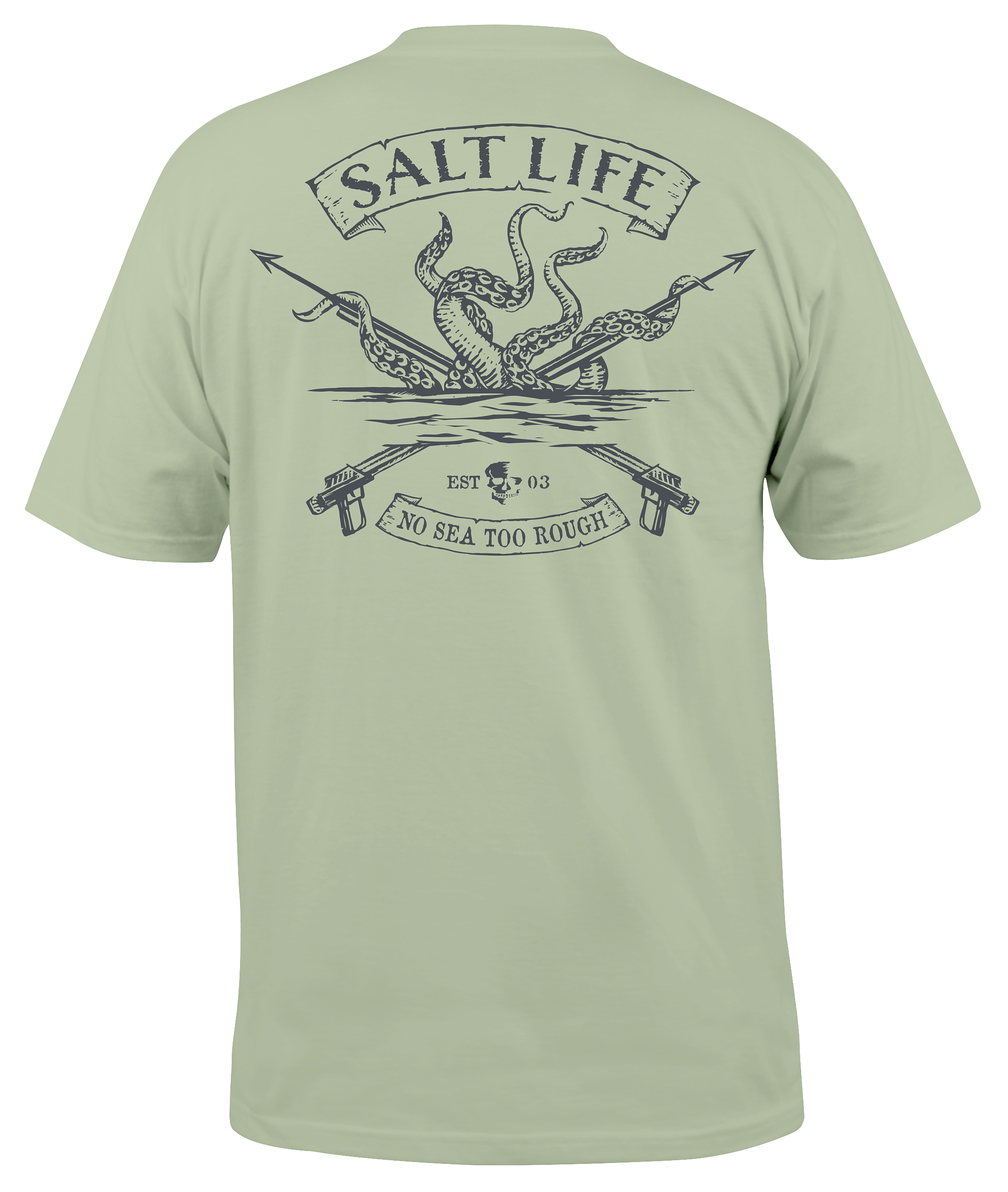Salt Life Octo Spears Short-Sleeve T-Shirt for Men - Black - M