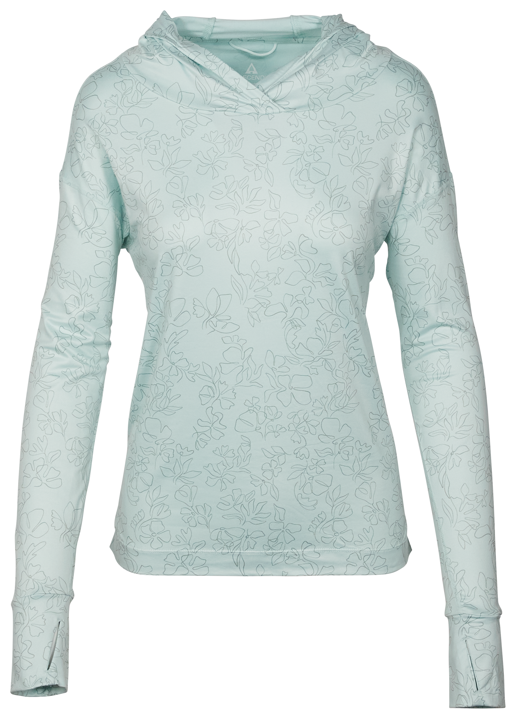 Image of Ascend Evolve Performance Hoodie for Ladies - Surf Spray Wildflower - XS