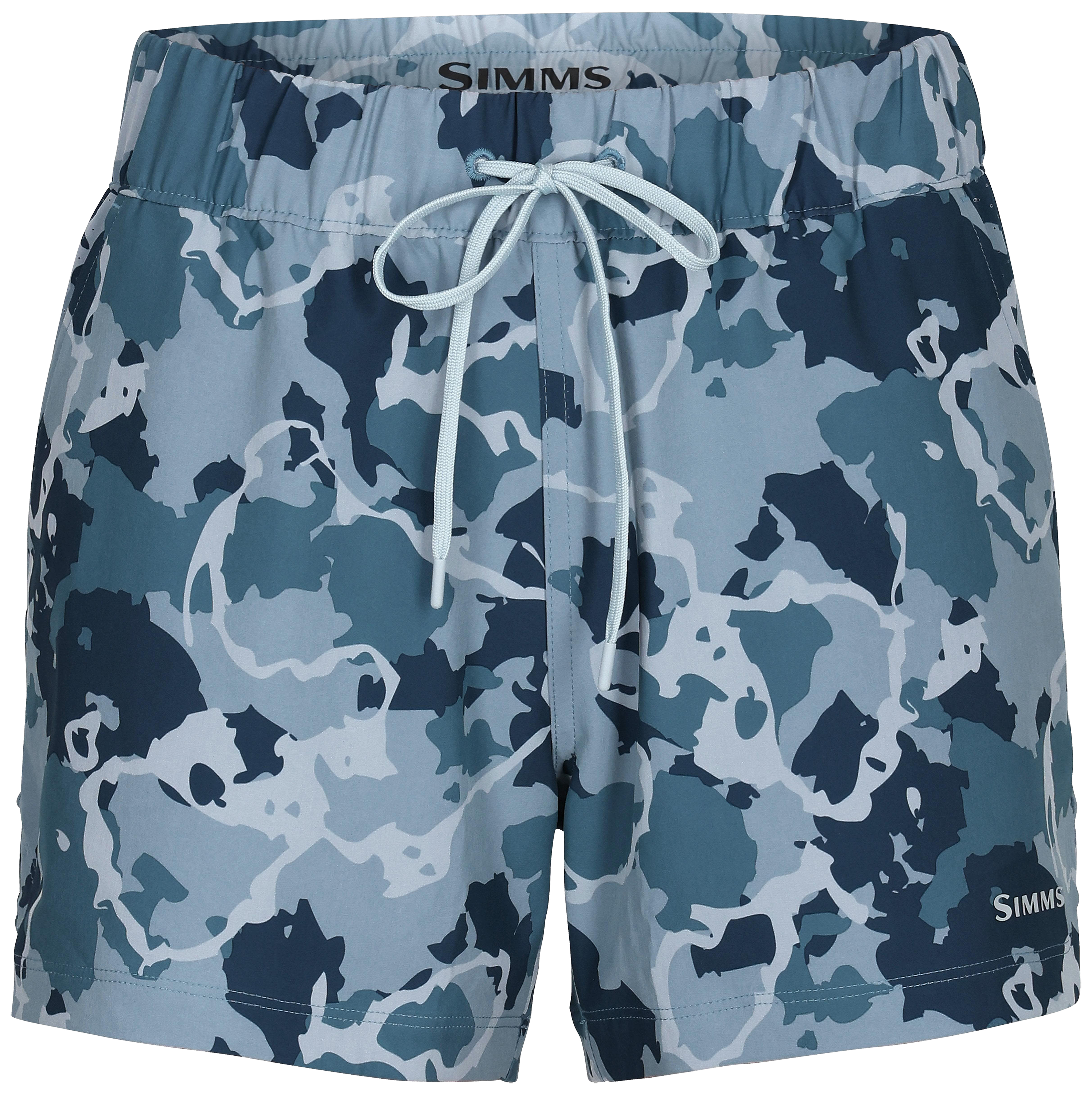 Image of Simms Seamount Shorts for Ladies - Regiment Camo Neptune