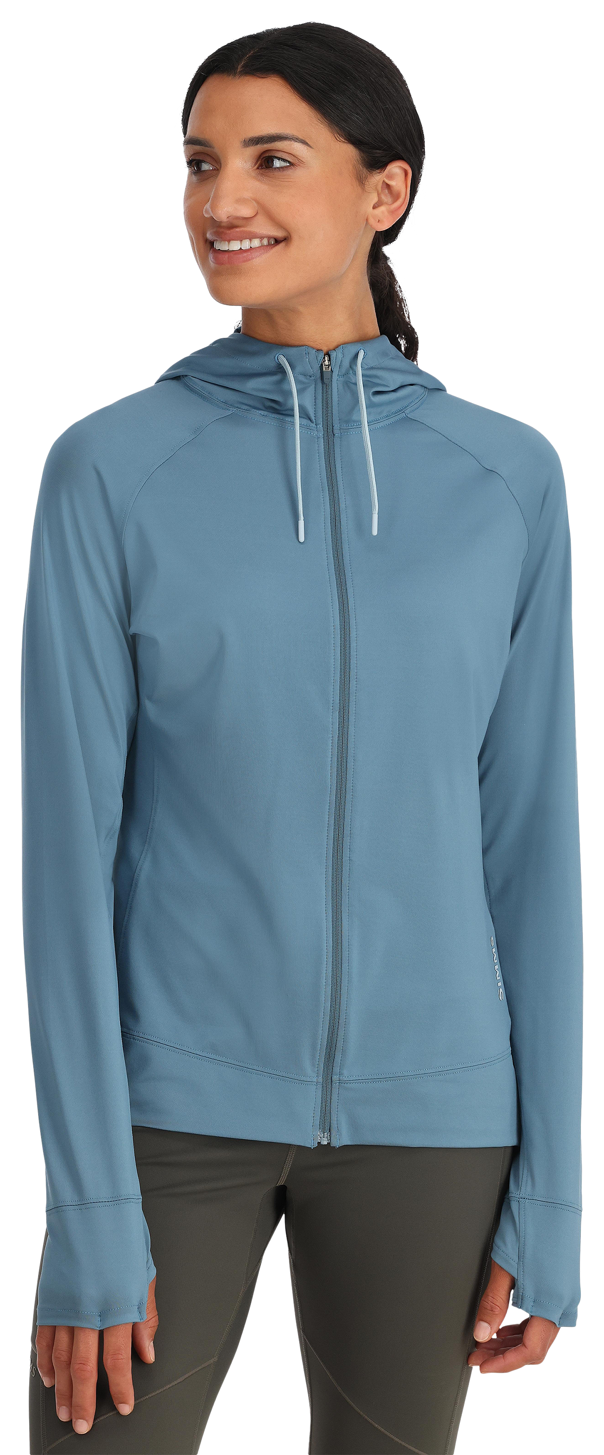 Image of Simms SolarFlex Full-Zip Long-Sleeve Hoodie for Ladies - Neptune