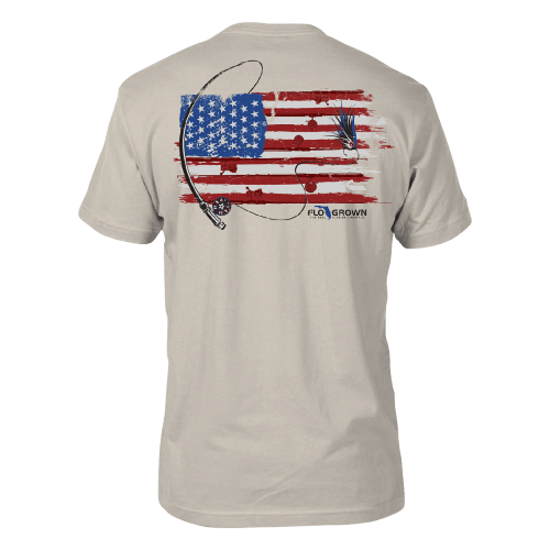 FloGrown American Reels Short-Sleeve T-Shirt for Men - Sand - L