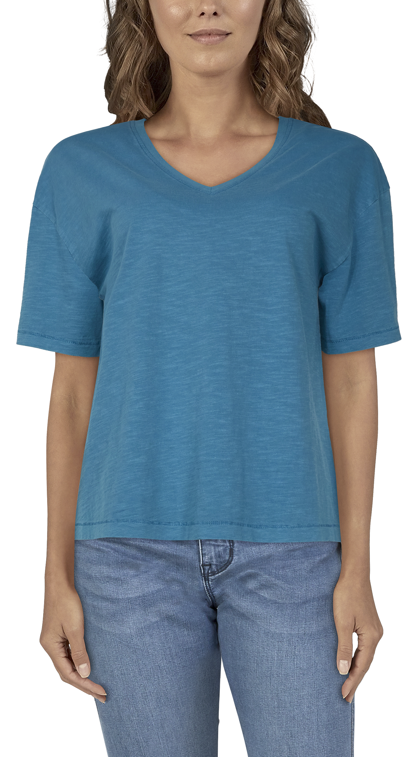 NATURAL REFLECTIONS Sun Wash V-Neck Short-Sleeve T-Shirt