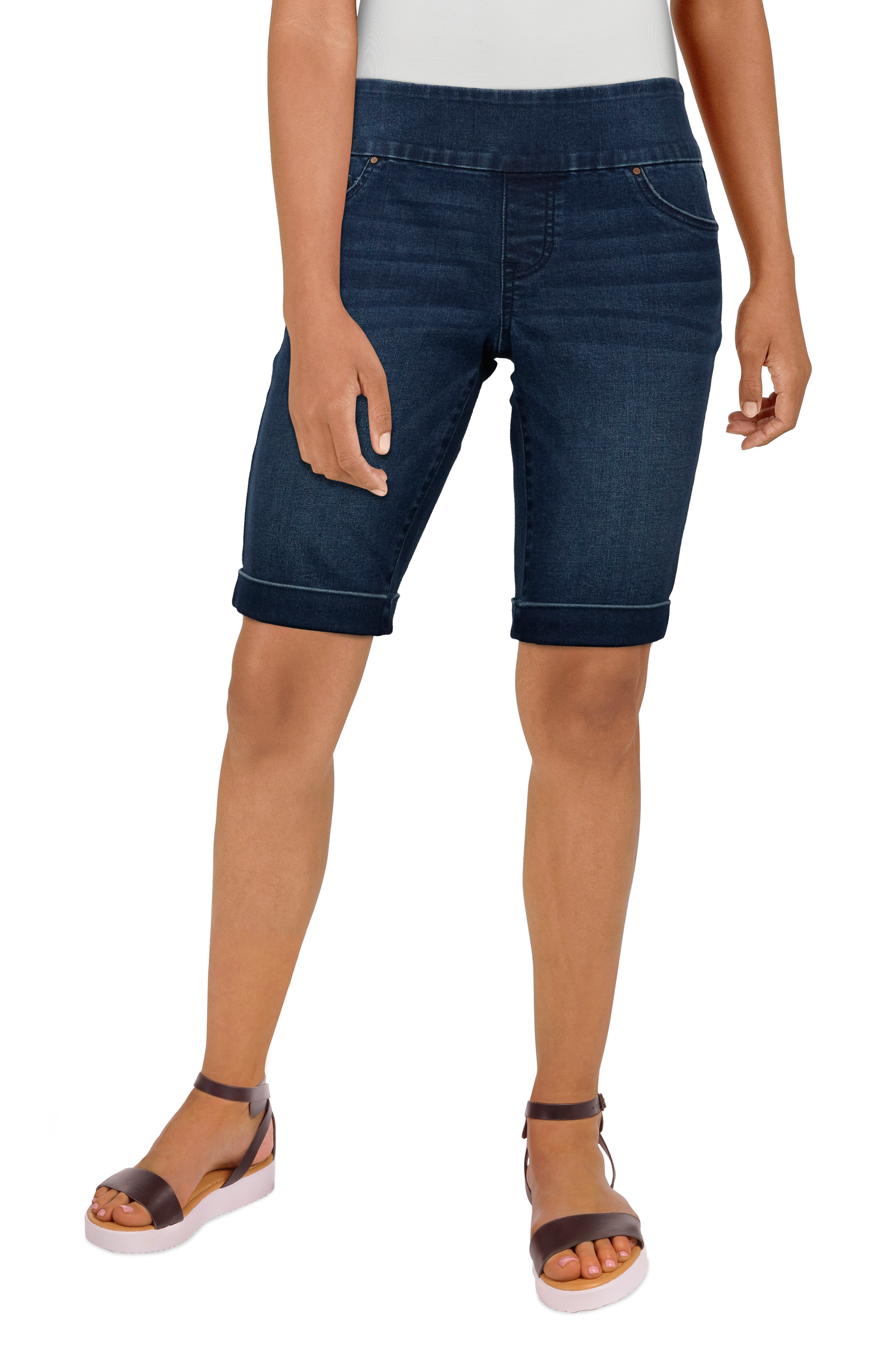 NATURAL REFLECTIONS Comfort Waist Bermuda Shorts for Ladies