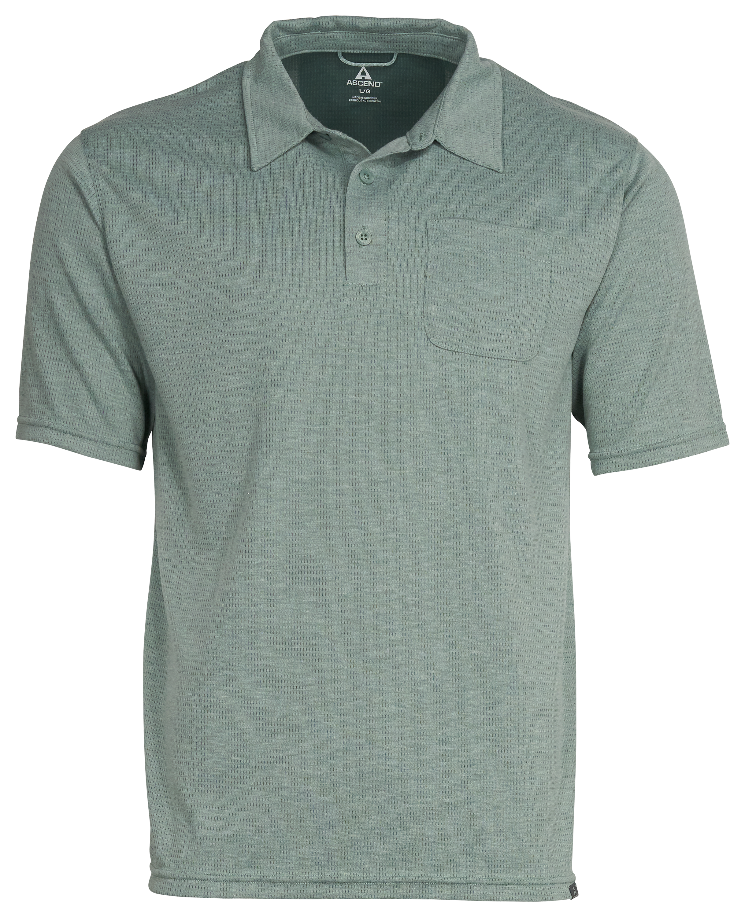 Image of Ascend Knit Short-Sleeve Polo - Chinois Green