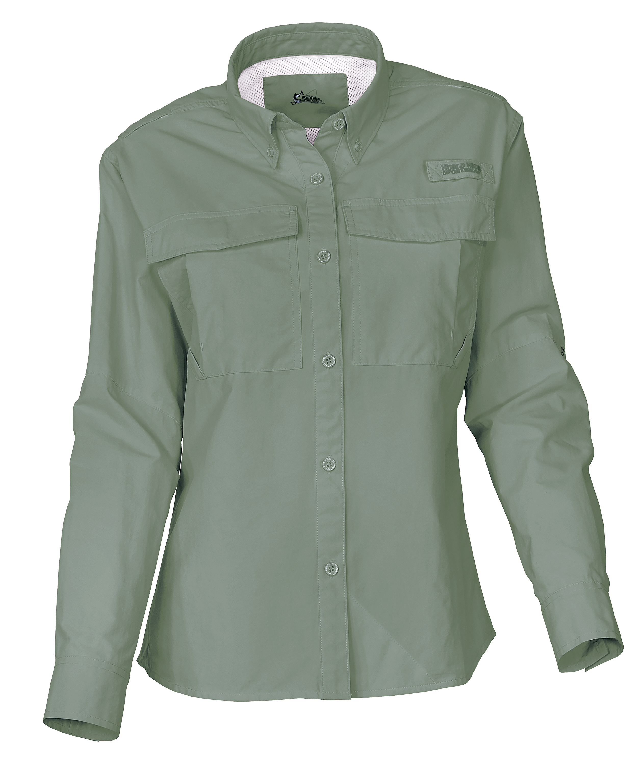 World Wide Sportsman Nylon Angler Long-Sleeve Shirt for Ladies - Candlelight Peach - 2XL