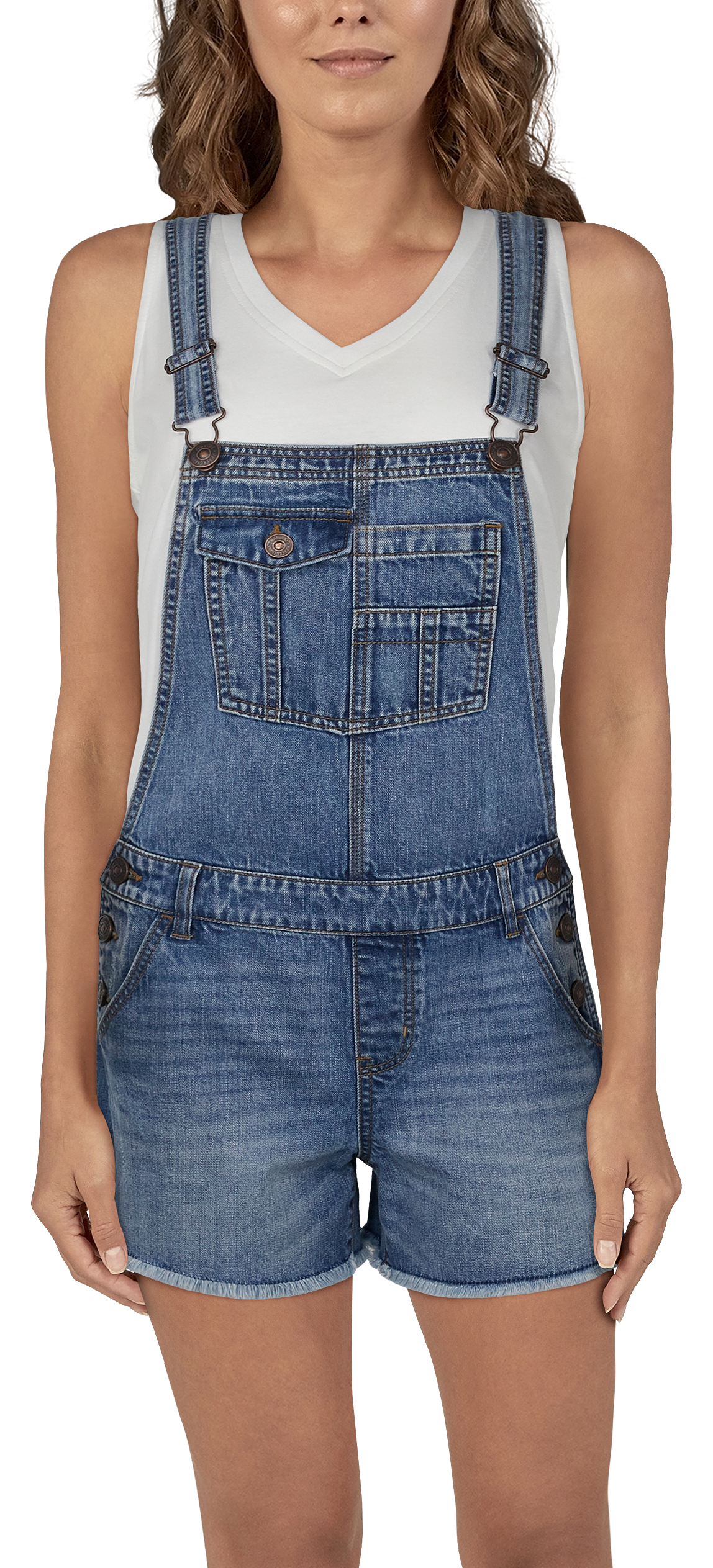 NATURAL REFLECTIONS Recycled Denim Shortalls for Ladies