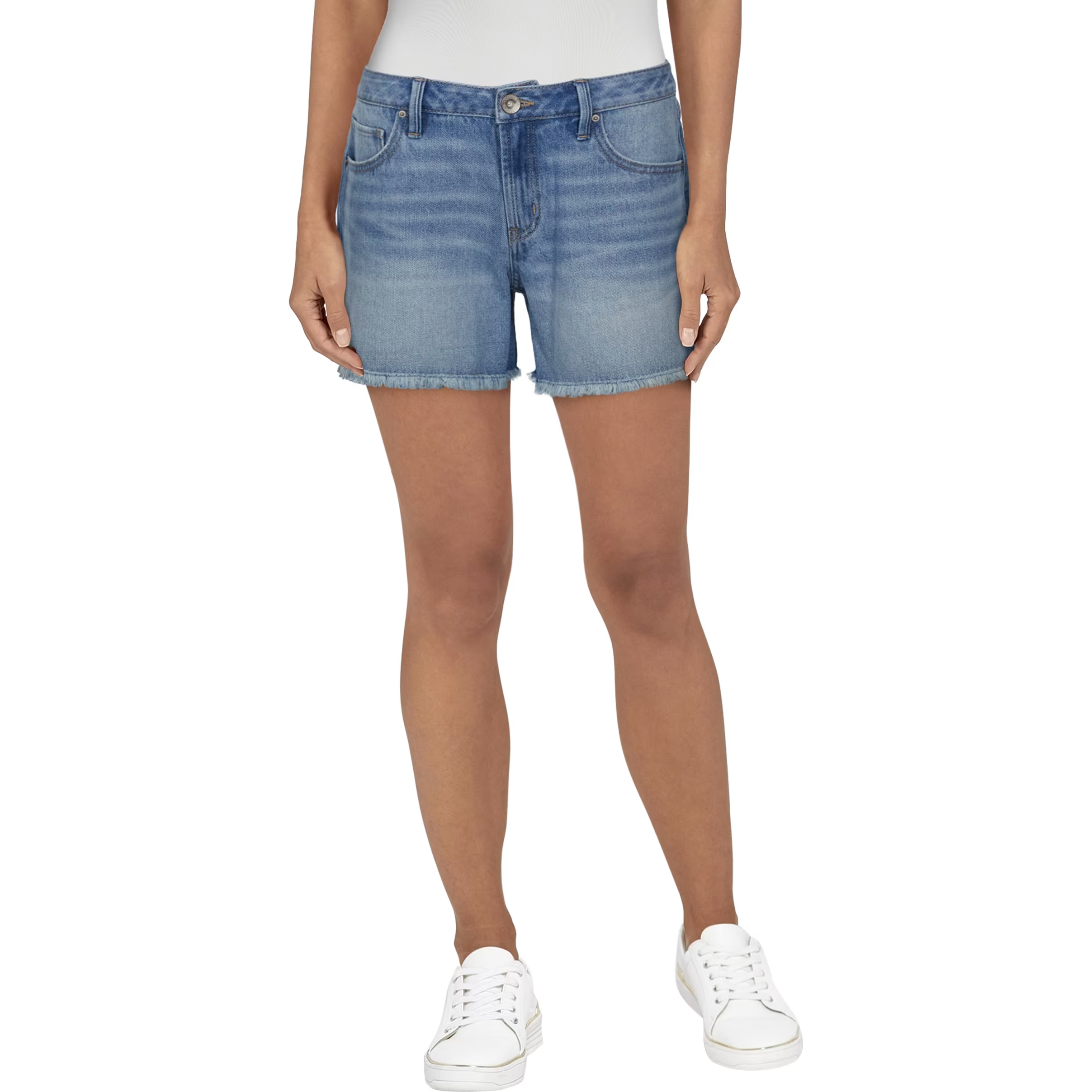 NATURAL REFLECTIONS Weekend Cutoff Jean Shorts