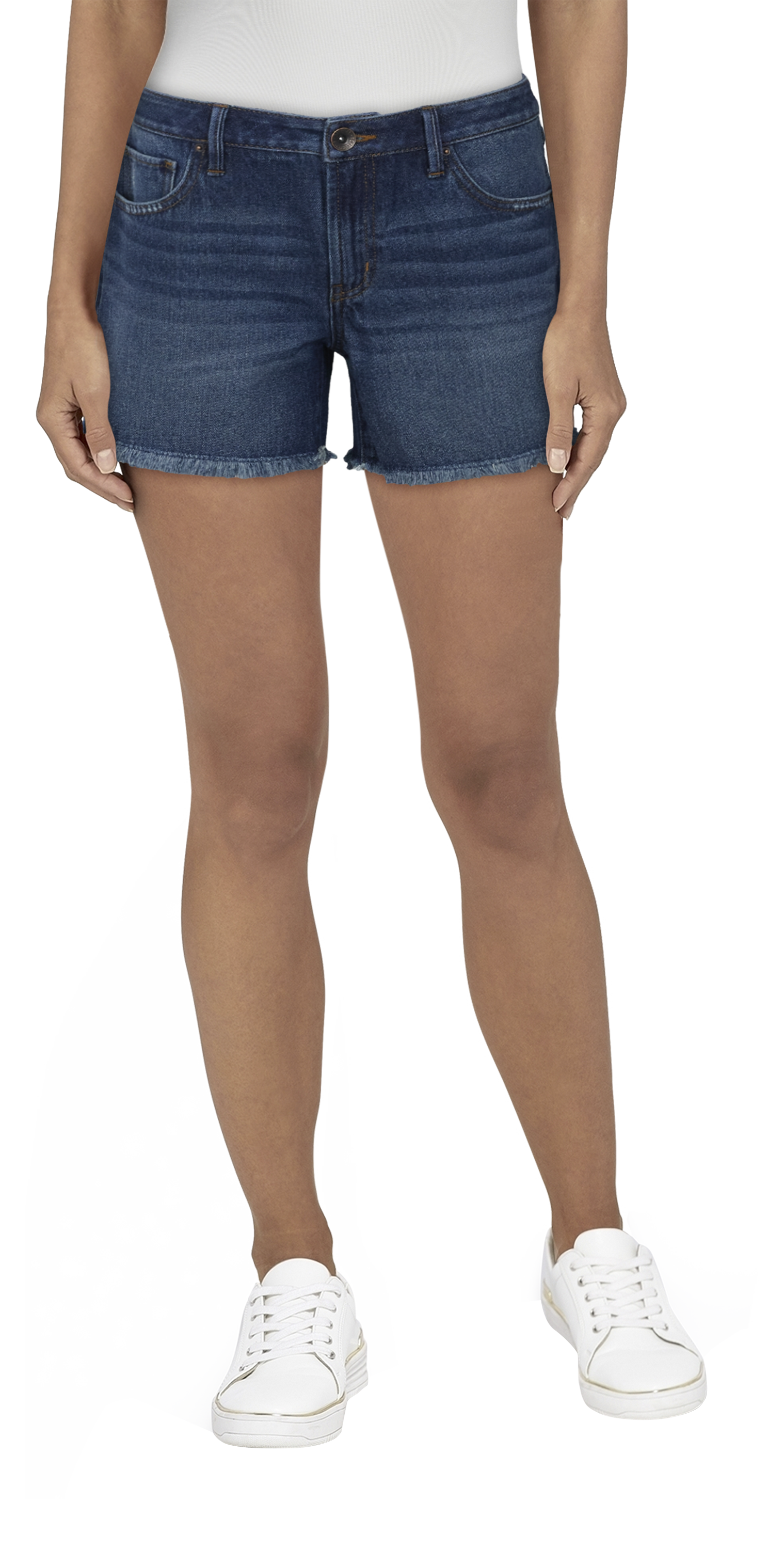NATURAL REFLECTIONS Weekend Cutoff Jean Shorts for Ladies